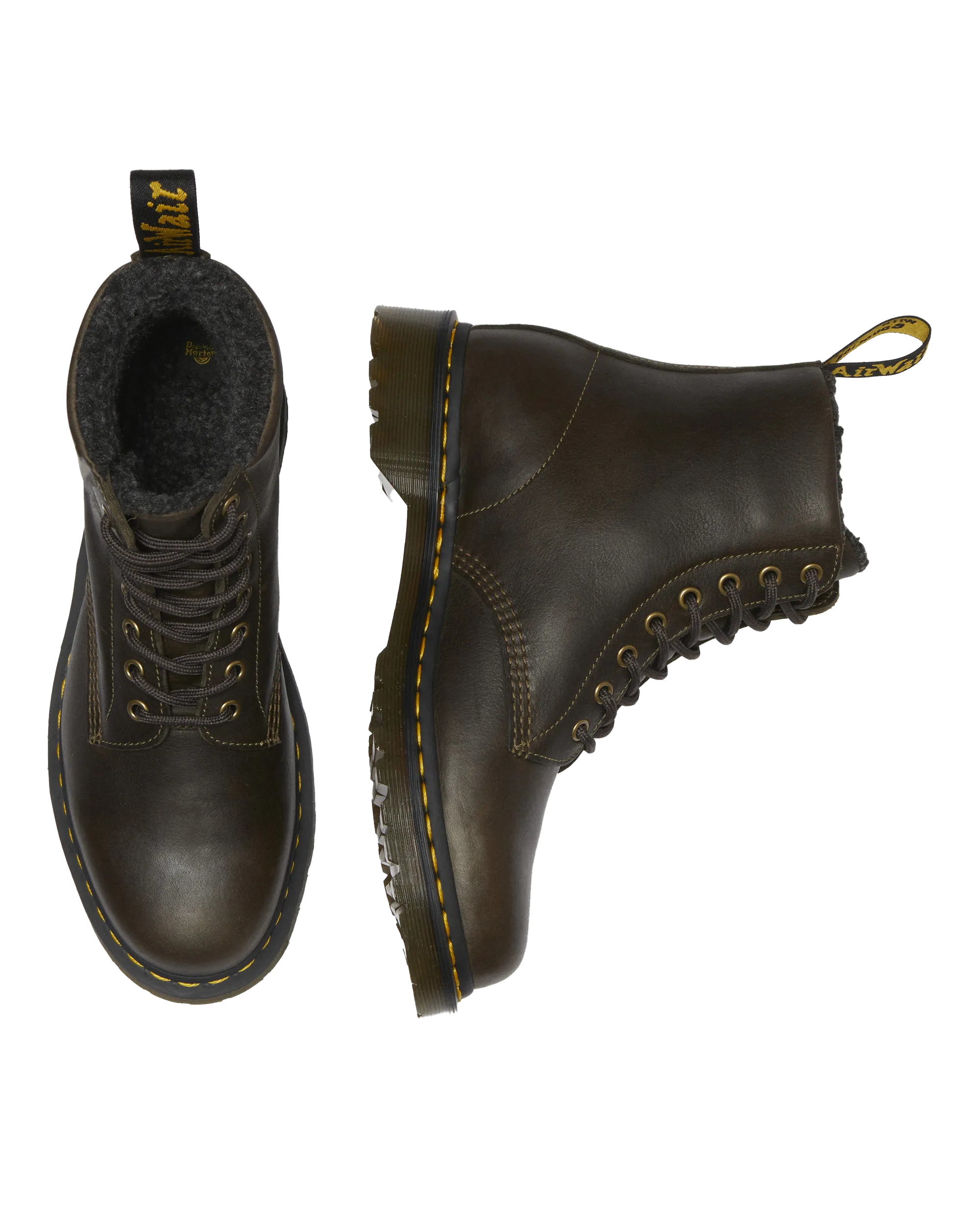 1460 WL Grizzly Stiefel in Olive