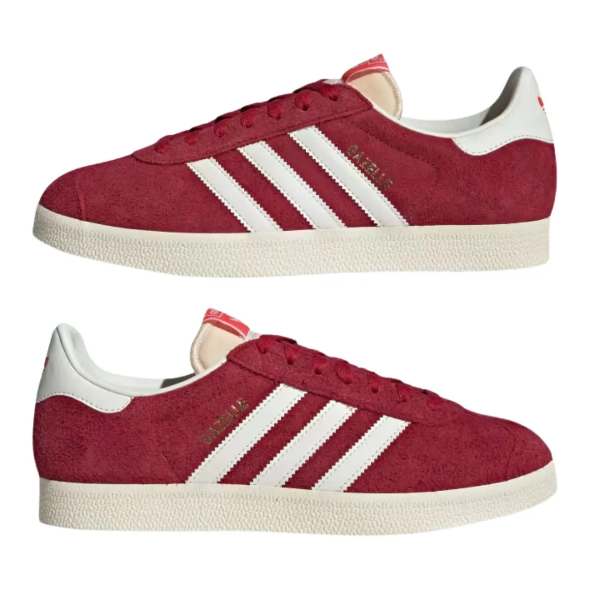 Adidas Herren Gazelle Team Siegesrot/Off White/Cremeweiß