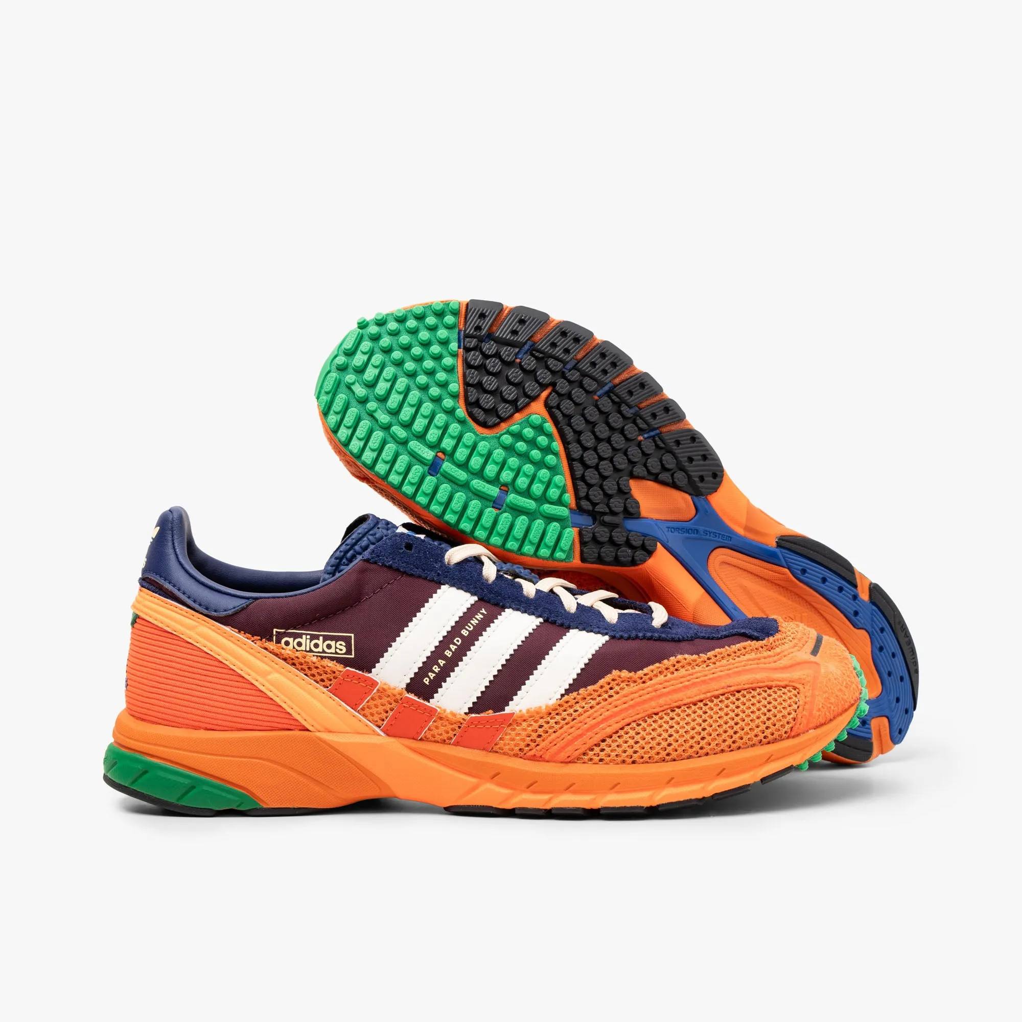 adidas x Bad Bunny Adizero SL 72 Kastanienbraun / Halb Solar Orange