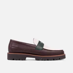 Adler Chocolate Leder Penny Loafers