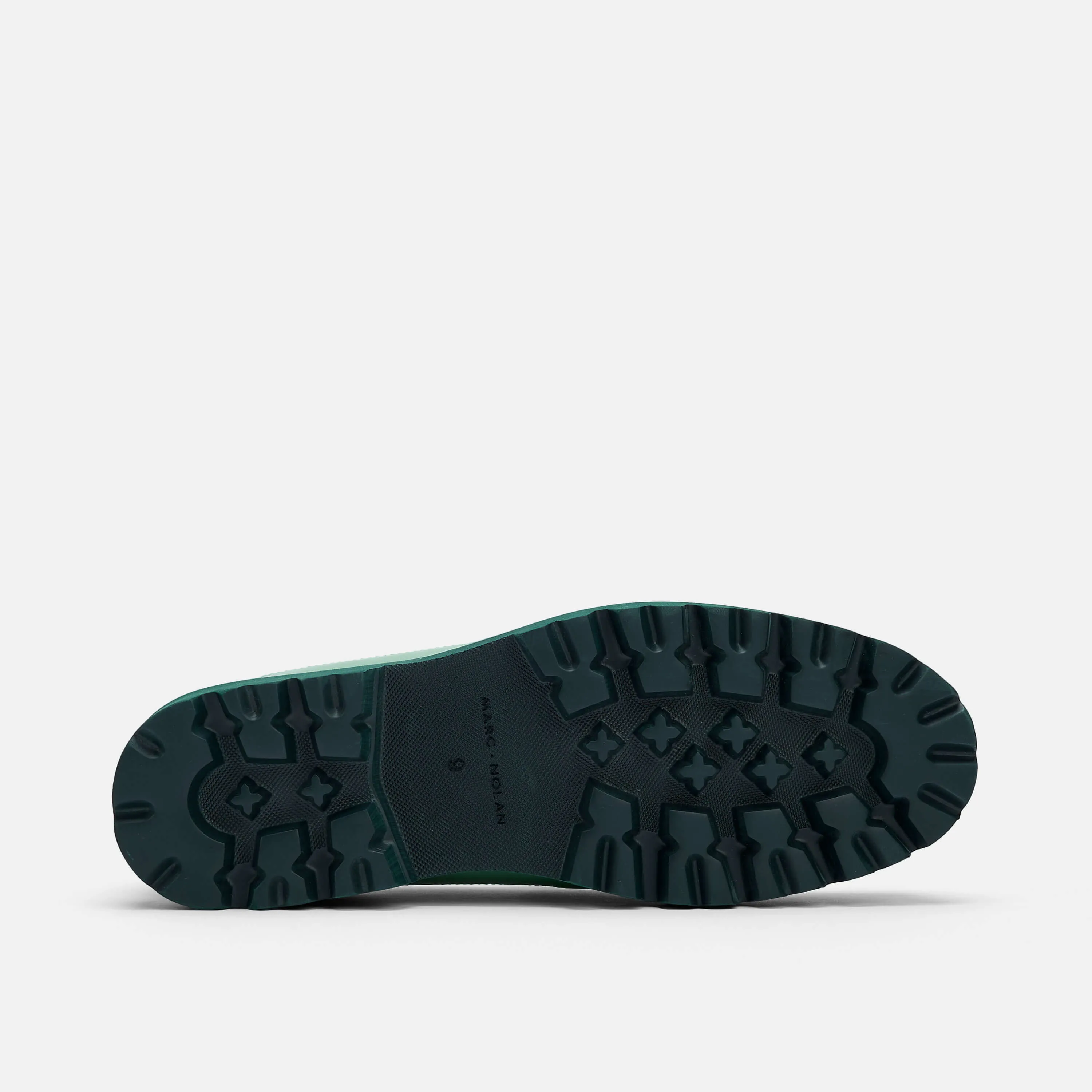 Adler Green Ombré Leder Penny Loafers