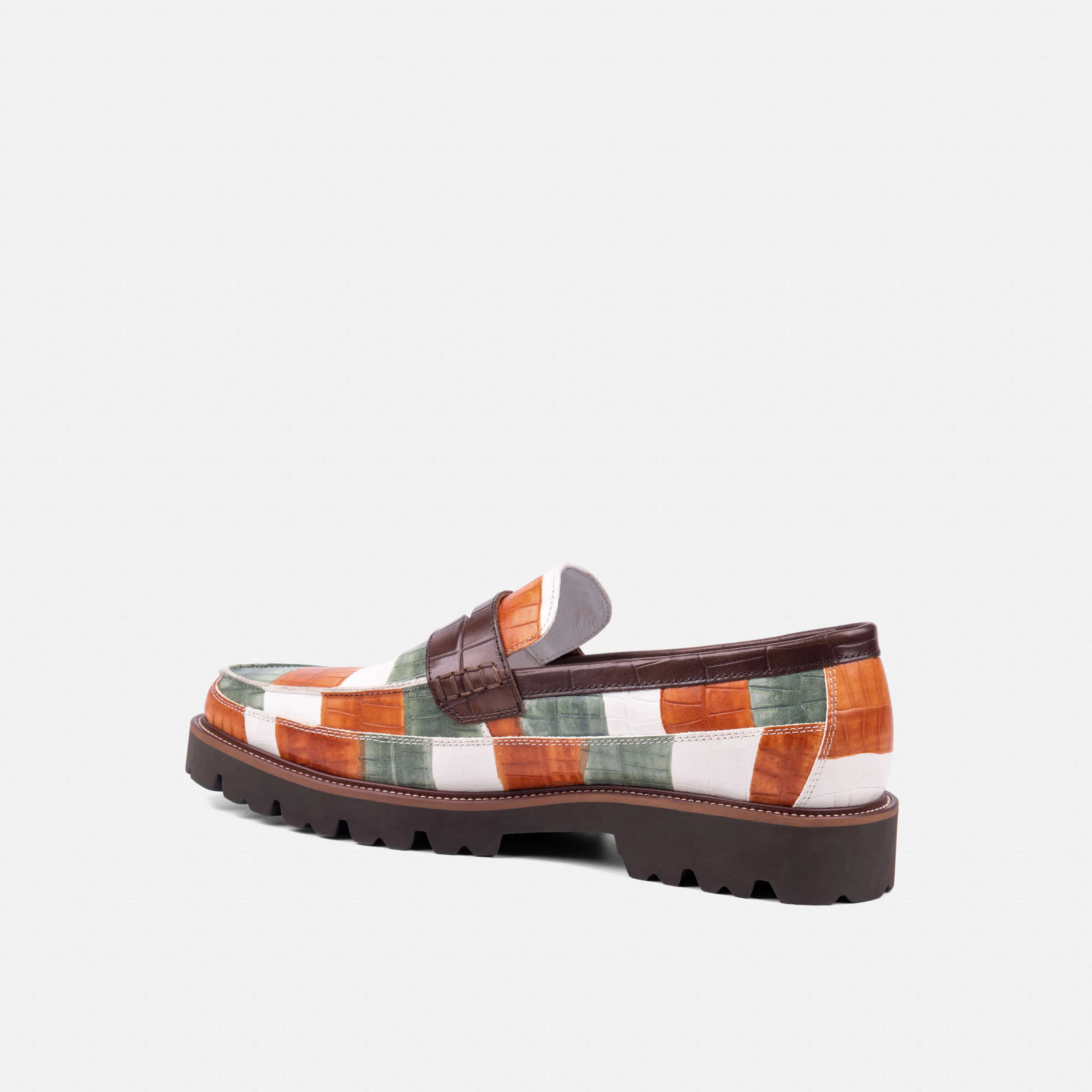 Adler Elfenbeinküste Leder Penny Loafers