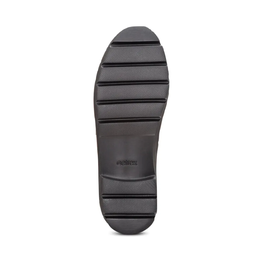 Aetrex Damen Collette Leder-Loafer in Schwarz