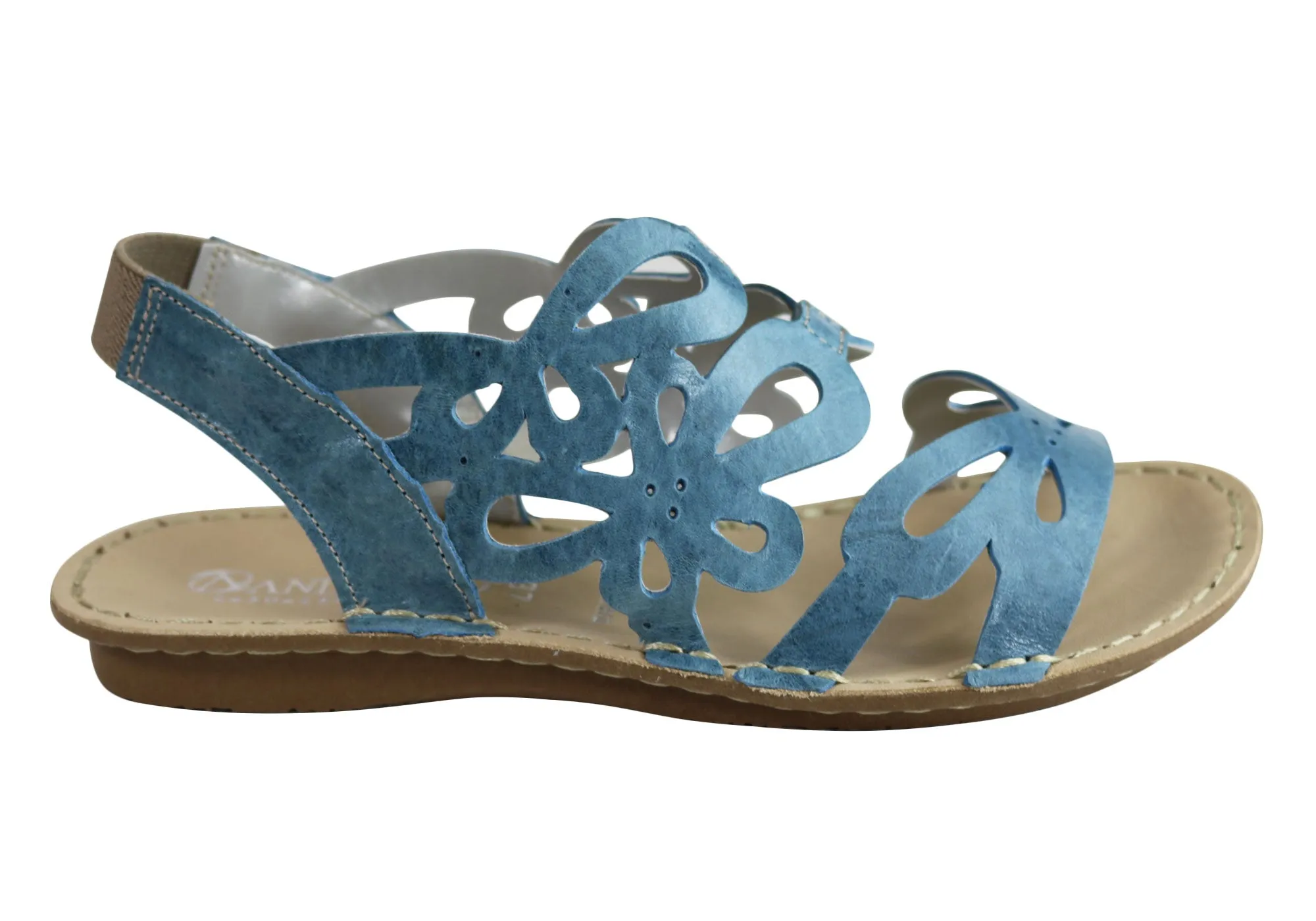Andacco Desiree Damen Bequeme Flache Ledersandalen Hergestellt In Brasilien Andacco Schuhe