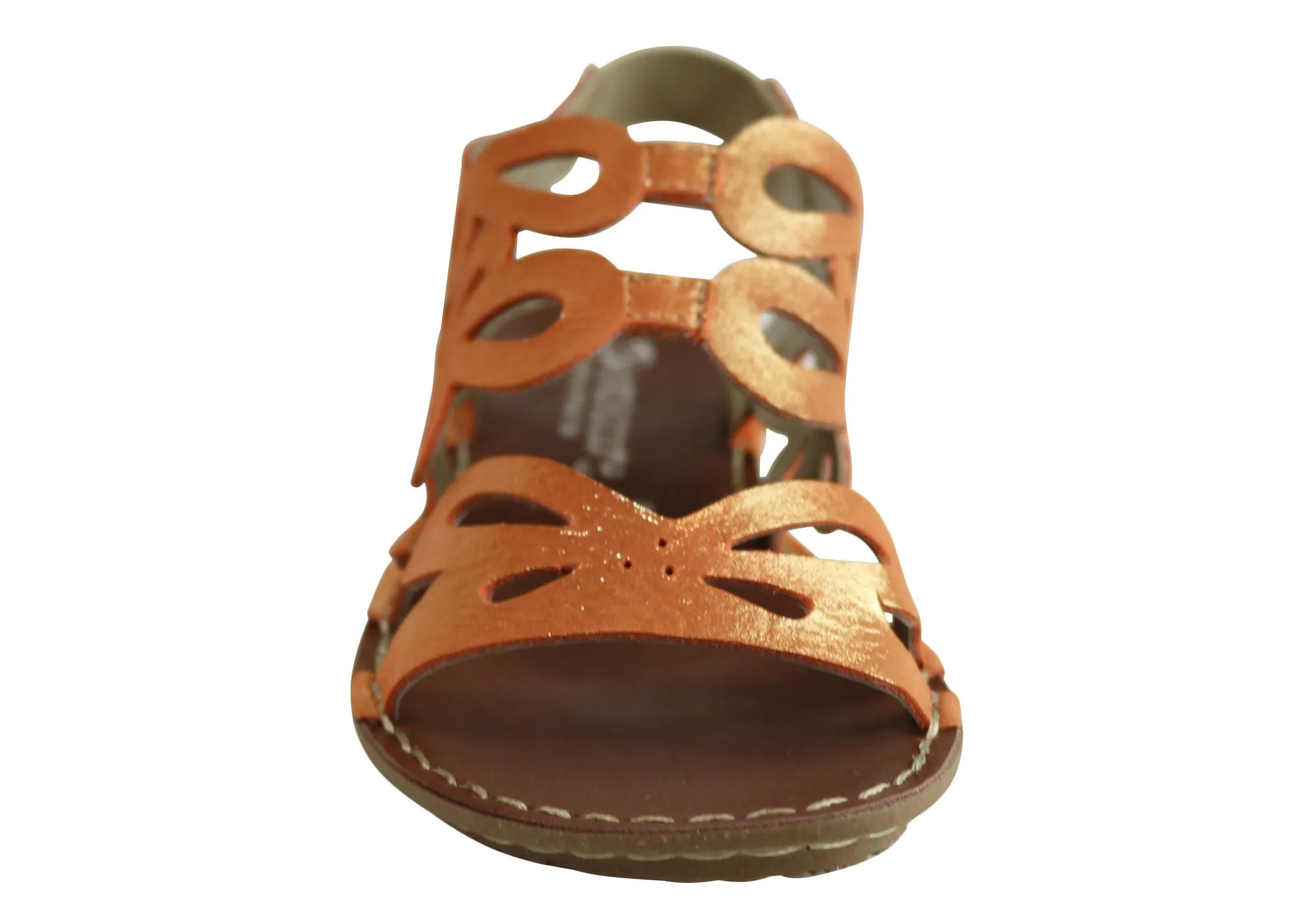 Andacco Desiree Damen Bequeme Flache Ledersandalen Hergestellt In Brasilien Andacco Schuhe