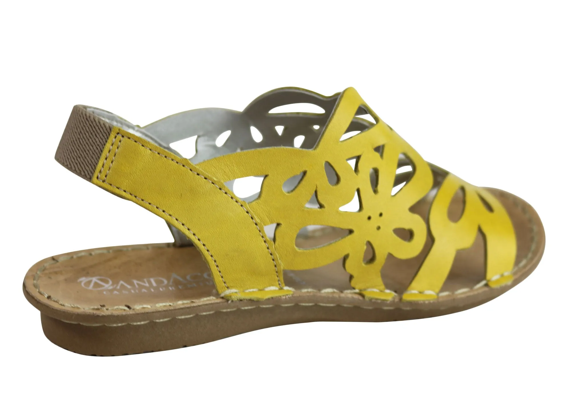 Andacco Desiree Damen Bequeme Flache Ledersandalen Hergestellt In Brasilien Andacco Schuhe