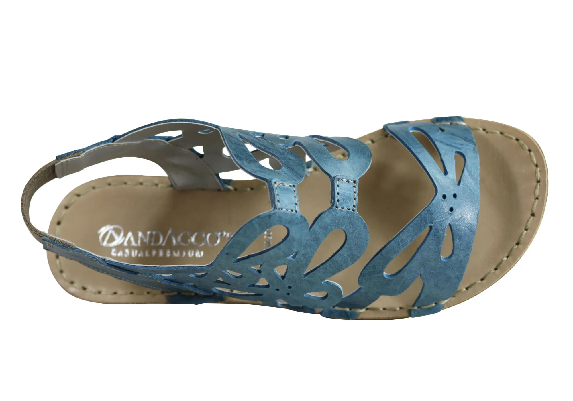 Andacco Desiree Damen Bequeme Flache Ledersandalen Hergestellt In Brasilien Andacco Schuhe