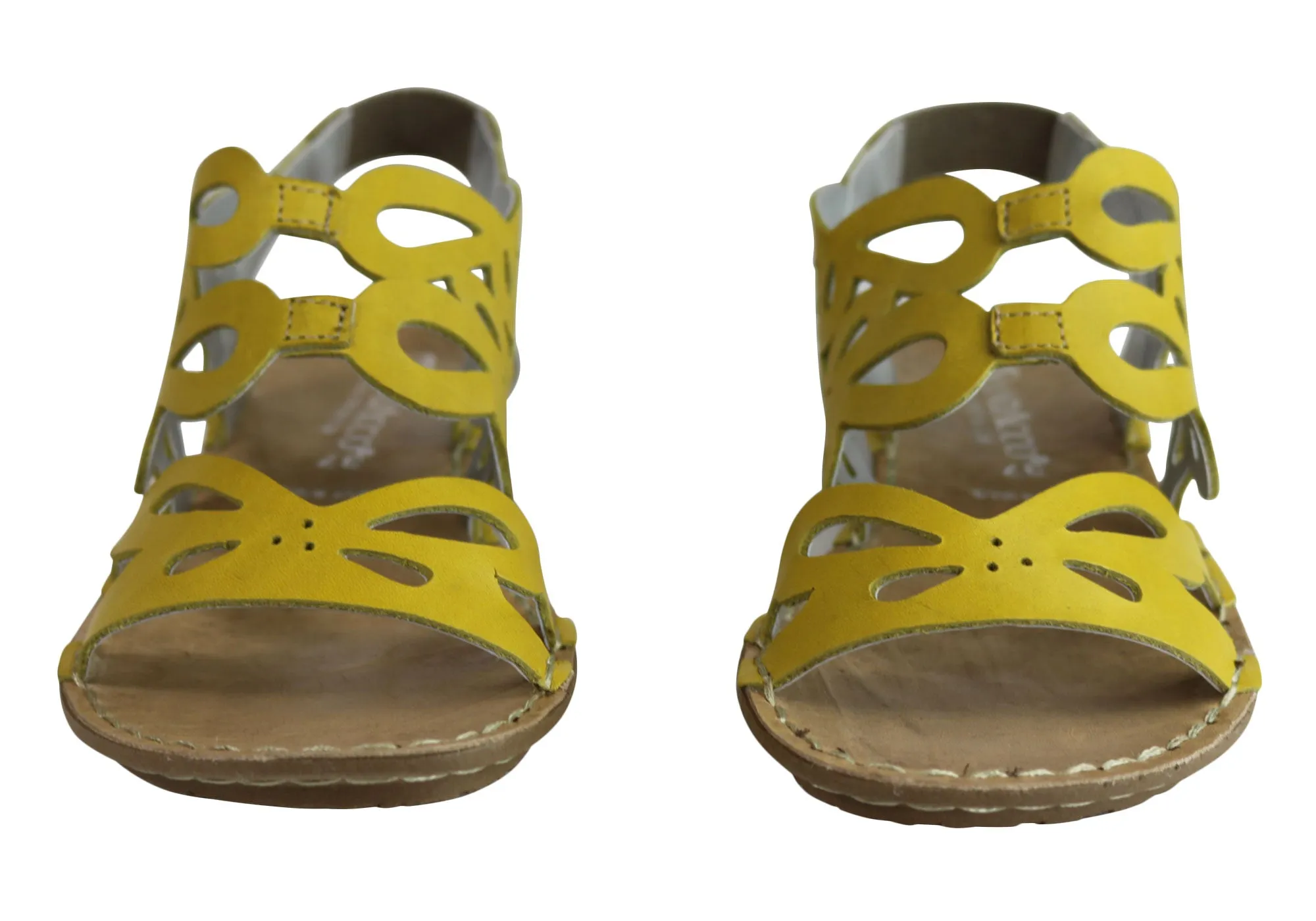 Andacco Desiree Damen Bequeme Flache Ledersandalen Hergestellt In Brasilien Andacco Schuhe