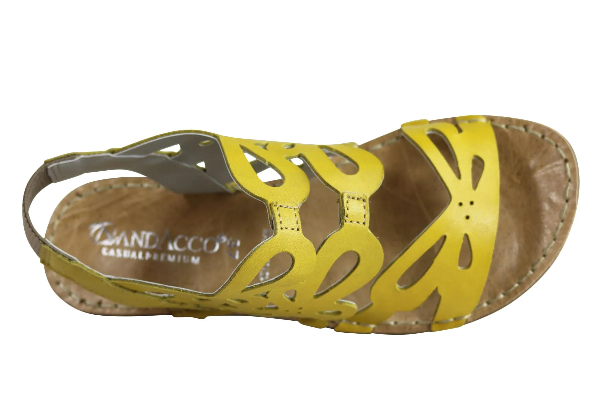 Andacco Desiree Damen Bequeme Flache Ledersandalen Hergestellt In Brasilien Andacco Schuhe