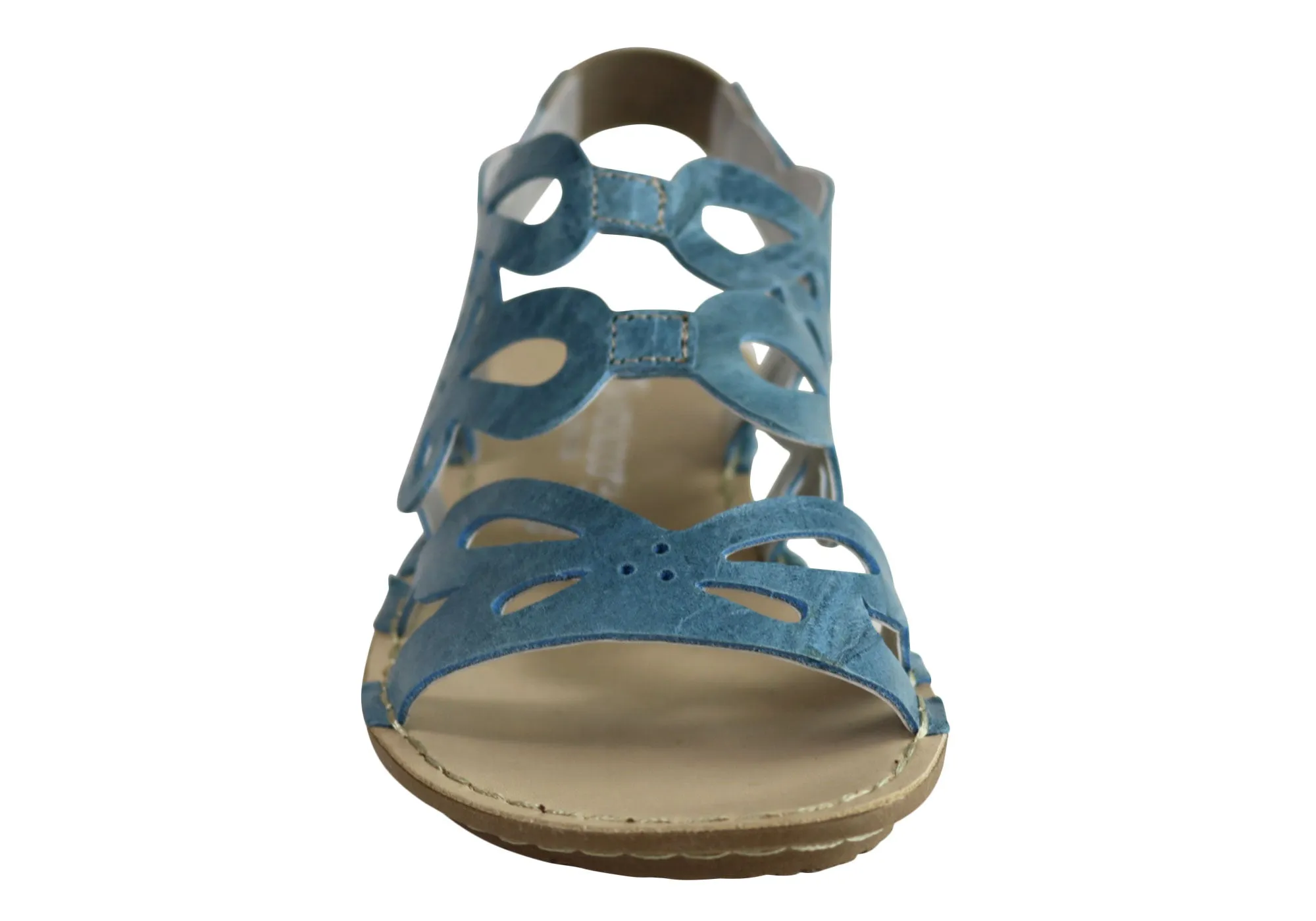 Andacco Desiree Damen Bequeme Flache Ledersandalen Hergestellt In Brasilien Andacco Schuhe