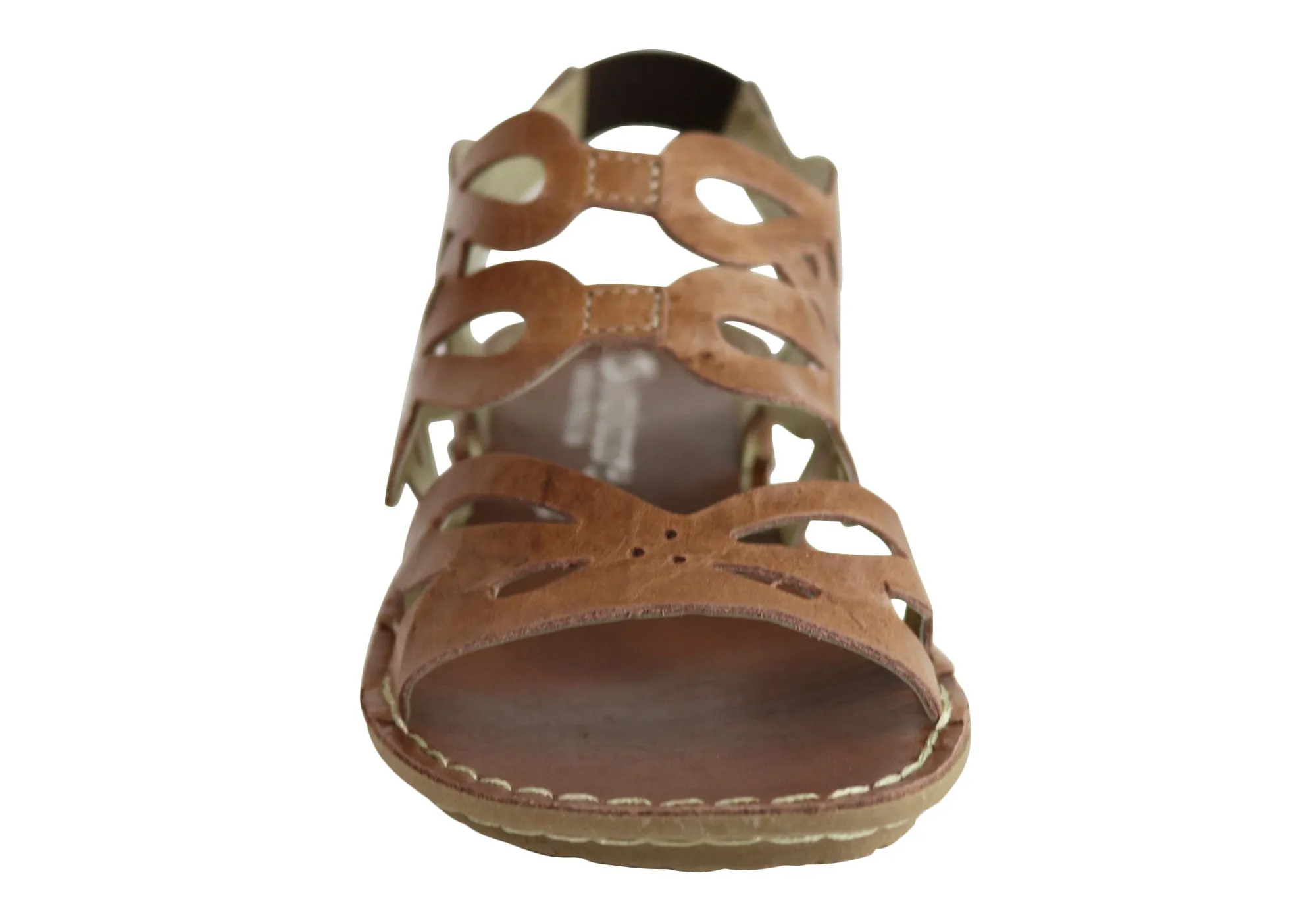 Andacco Desiree Damen Bequeme Flache Ledersandalen Hergestellt In Brasilien Andacco Schuhe