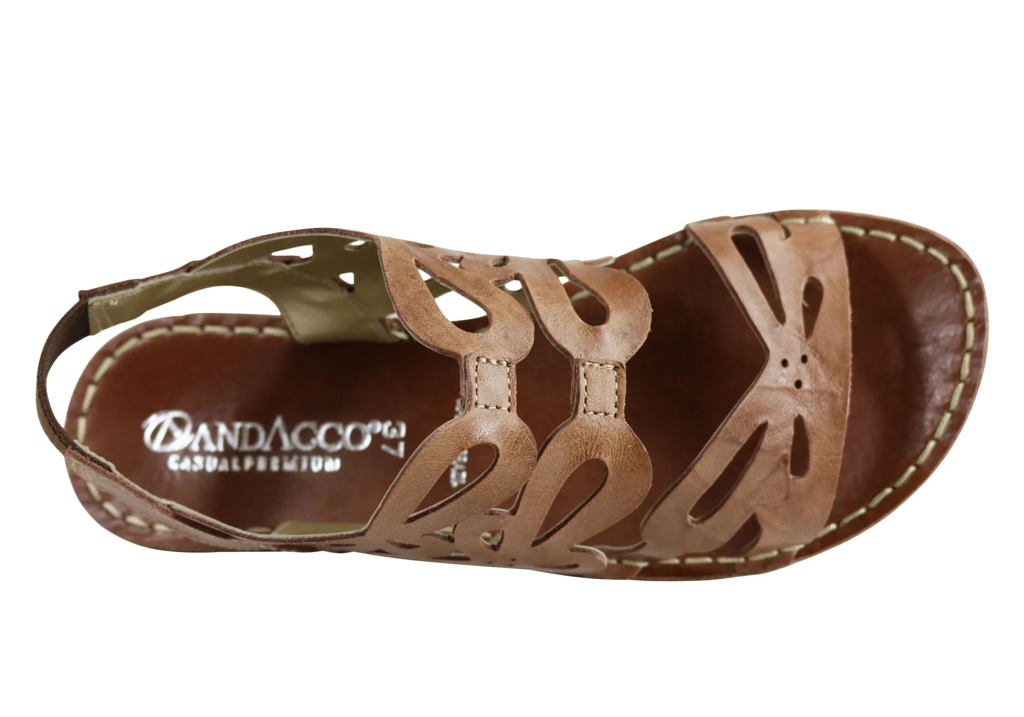 Andacco Desiree Damen Bequeme Flache Ledersandalen Hergestellt In Brasilien Andacco Schuhe