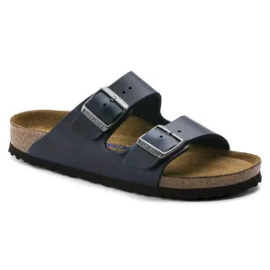Arizona Geölte Leder Flats In Blau