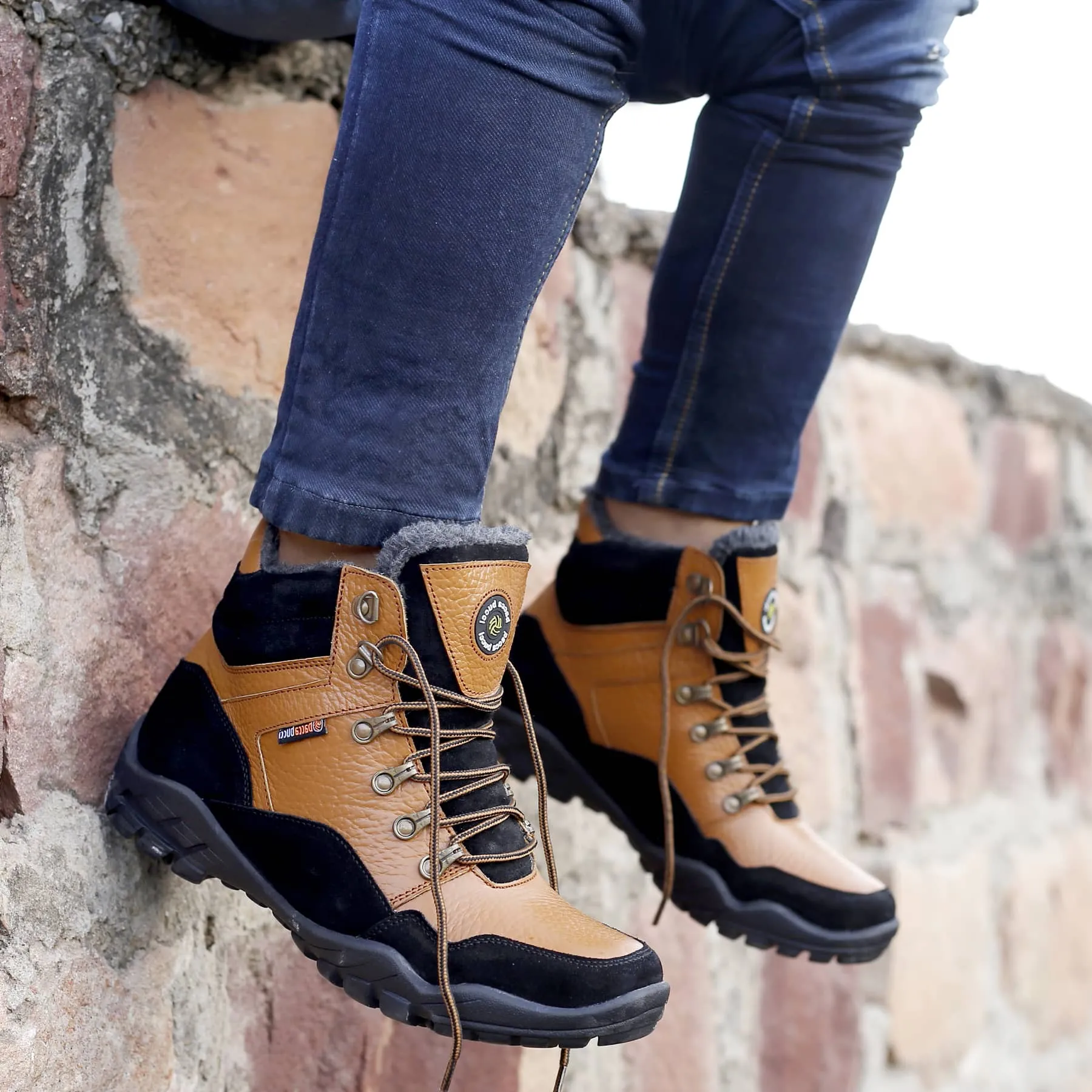 Bacca Bucci Echtleder Wildlederstiefel mit Pelz