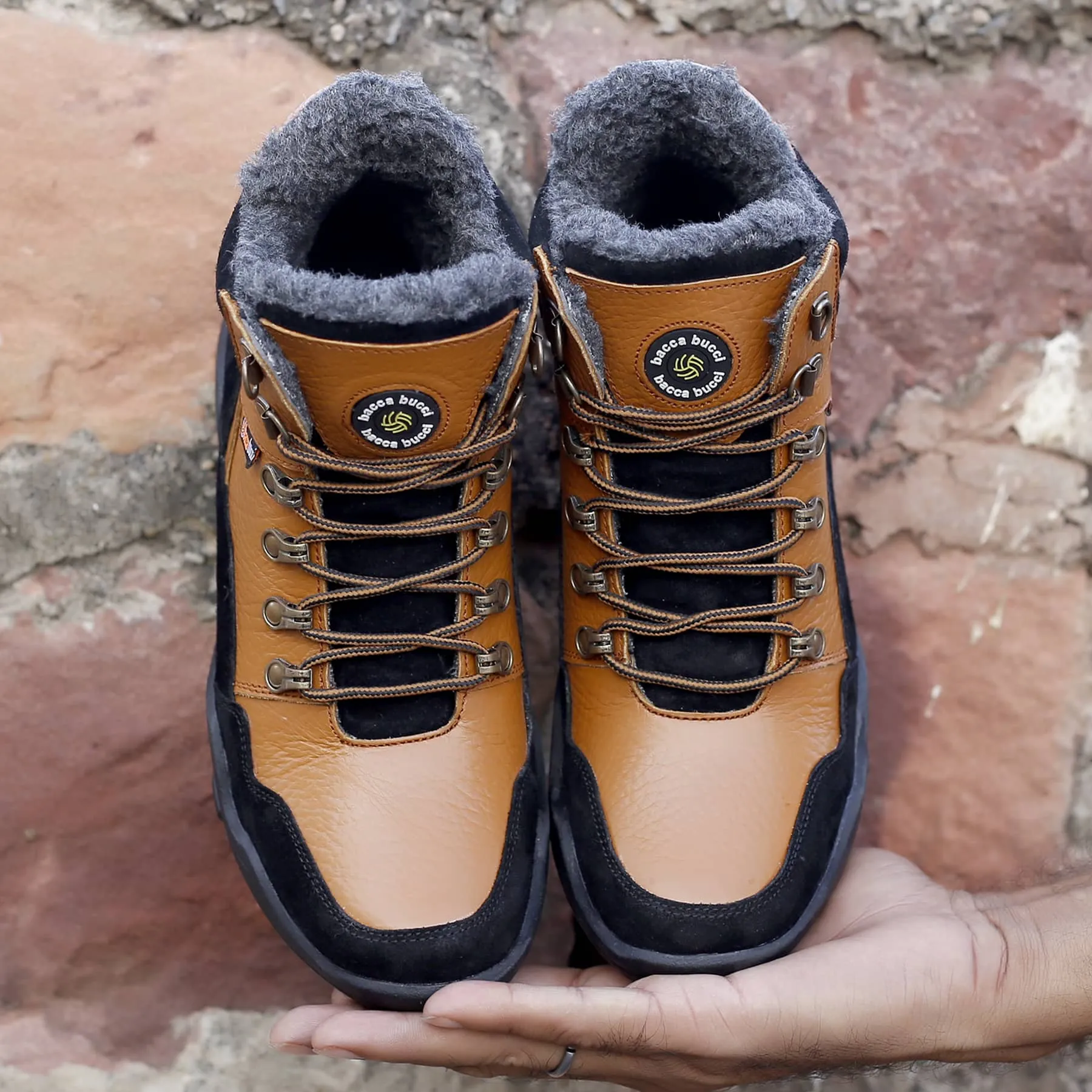Bacca Bucci Echtleder Wildlederstiefel mit Pelz