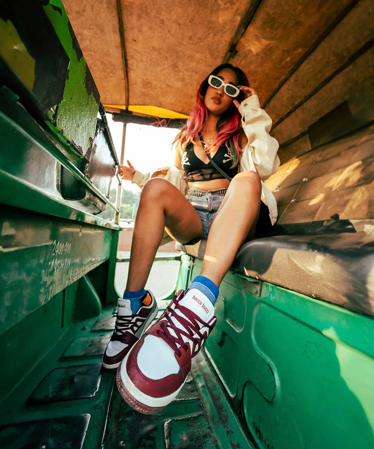 Bacca Bucci SERENITY Low Top Flachsohlen-Mode-Sneaker für Damen
