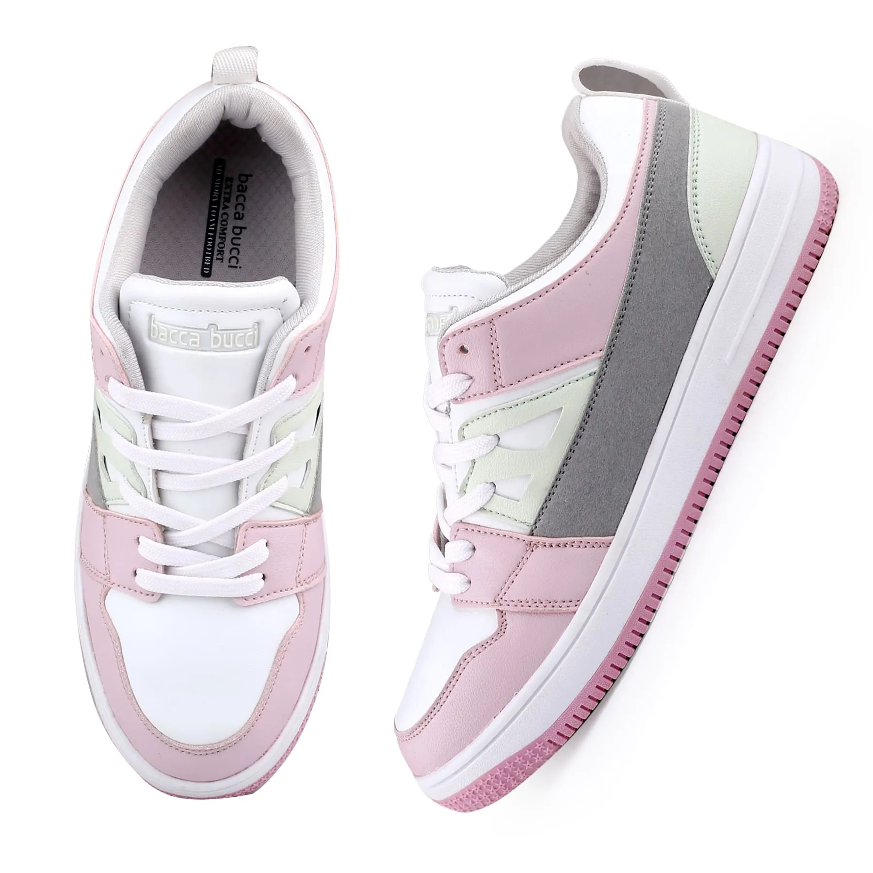 Bacca Bucci SERENITY Low Top Flachsohlen-Mode-Sneaker für Damen