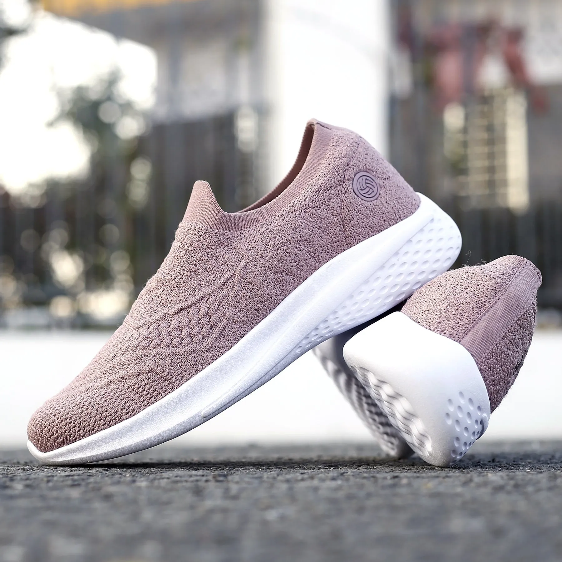 Bacca Bucci Damen WALKER Schlupf-Schuhe Atmungsaktive Mesh-Sportschuhe Sneaker