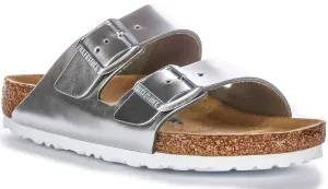 Birkenstock Arizona BS in Silber | Regular Fit Schuhe Birkenstock