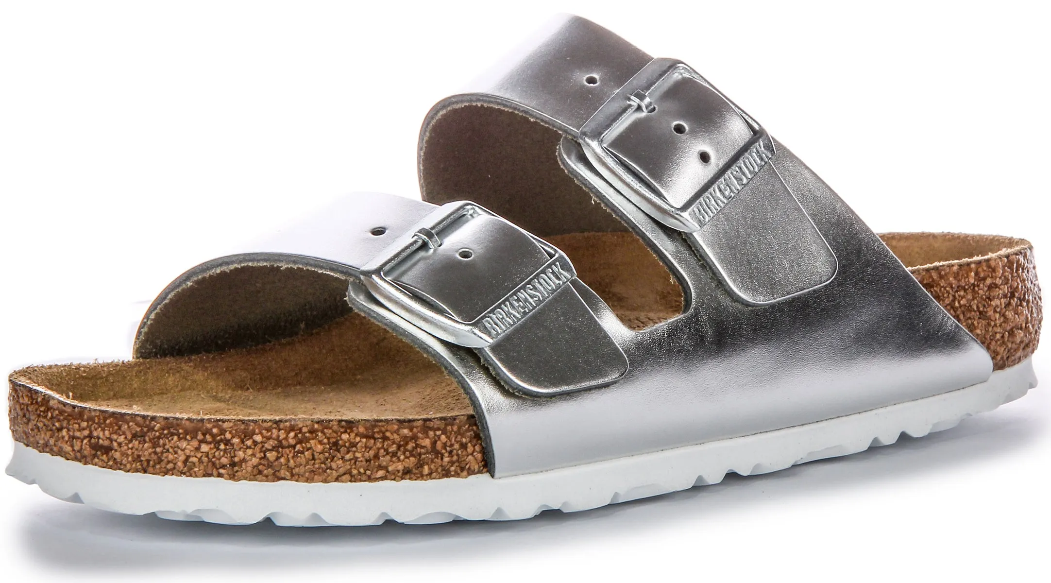 Birkenstock Arizona BS in Silber | Regular Fit Schuhe Birkenstock