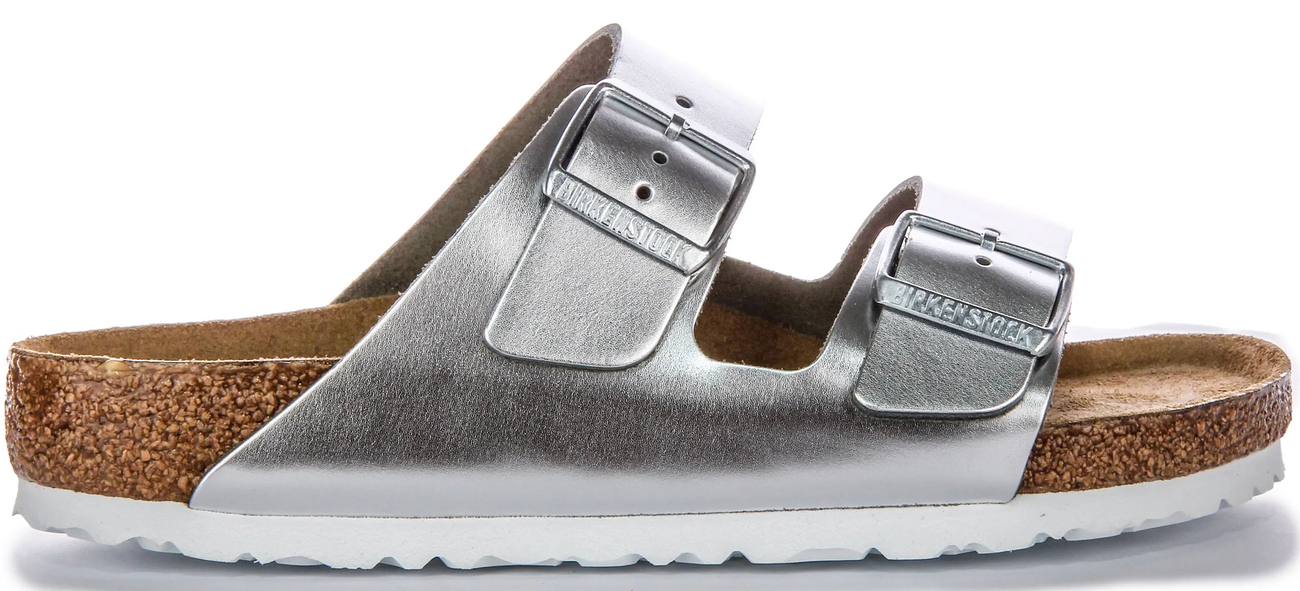 Birkenstock Arizona BS in Silber | Regular Fit Schuhe Birkenstock