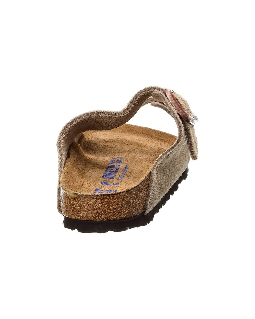 Birkenstock Arizona Schmal geschnitten Sandale mit Leder- und Wildleder-Fußbett