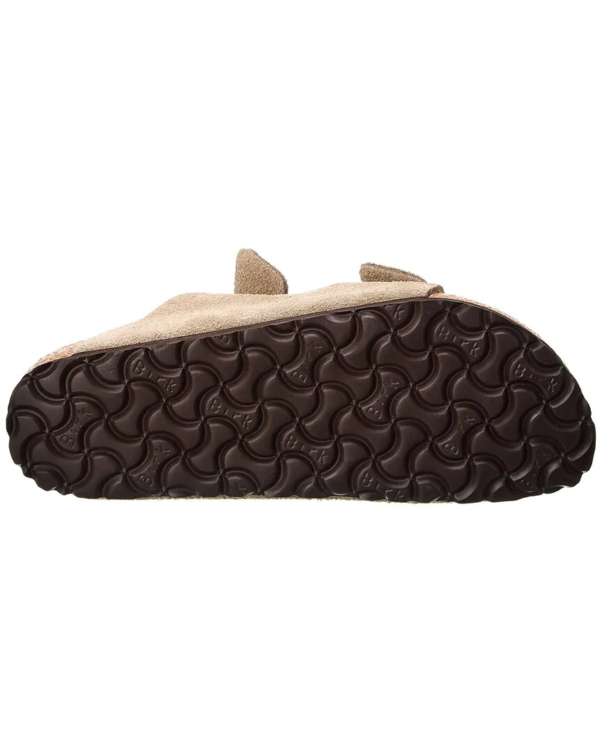 Birkenstock Arizona Schmal geschnitten Sandale mit Leder- und Wildleder-Fußbett