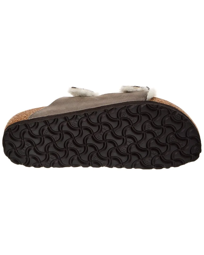 Birkenstock Arizona Schmal Leder & Schaffell Sandale