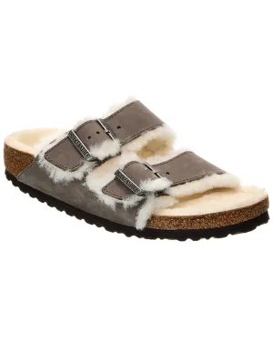 Birkenstock Arizona Schmal Leder & Schaffell Sandale