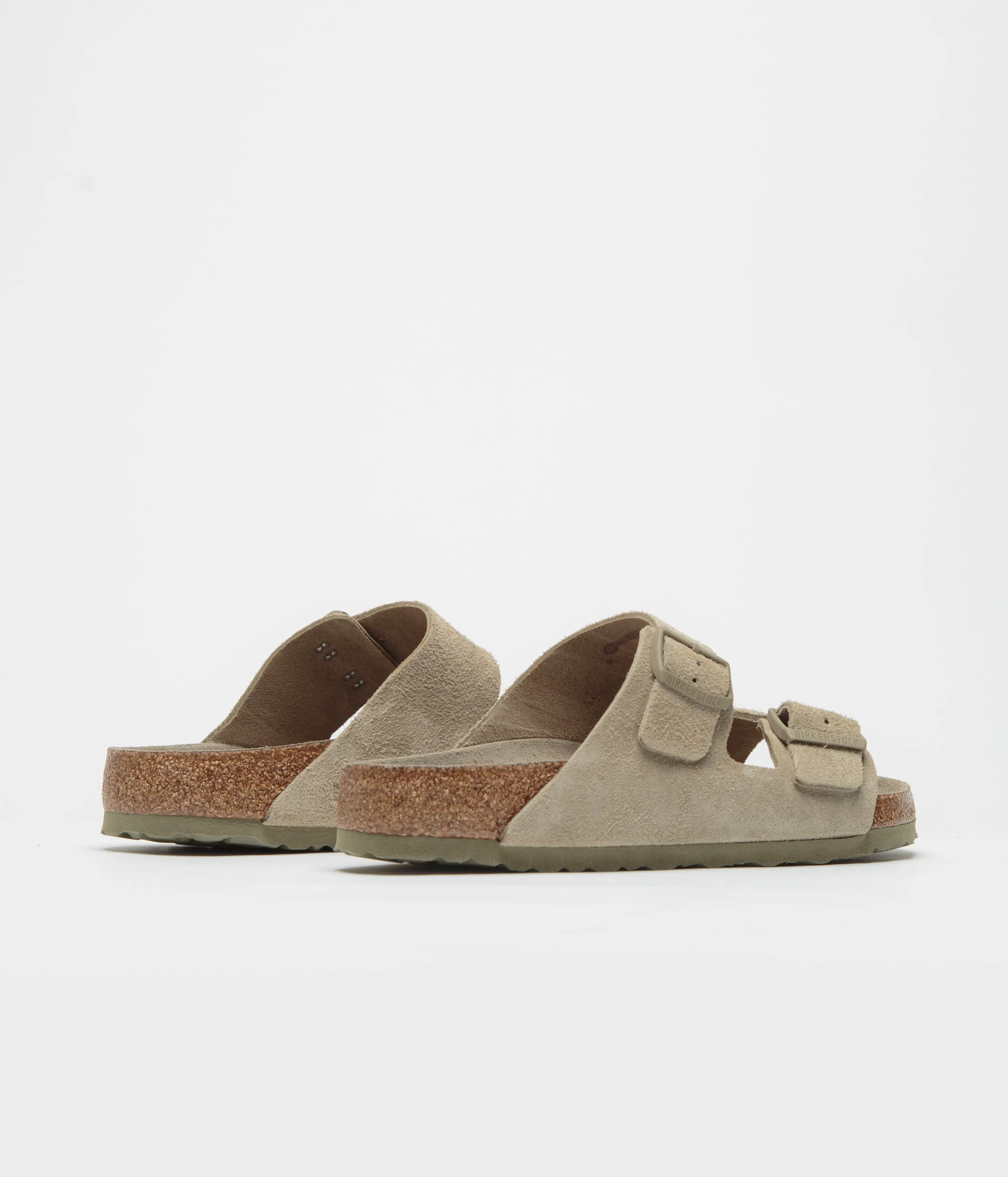 Birkenstock Arizona SFB Sandalen - Verblasstes Khaki Birkenstock Schuhe