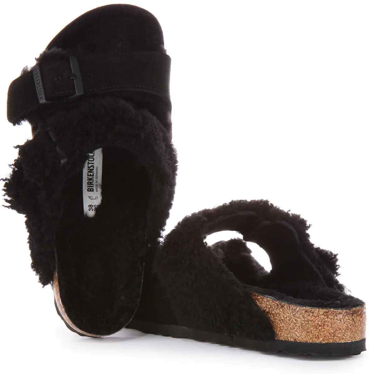 Birkenstock Arizona Split Fur In Schwarz | Regular Fit Schuhe Birkenstock