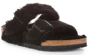 Birkenstock Arizona Split Fur In Schwarz | Regular Fit Schuhe Birkenstock