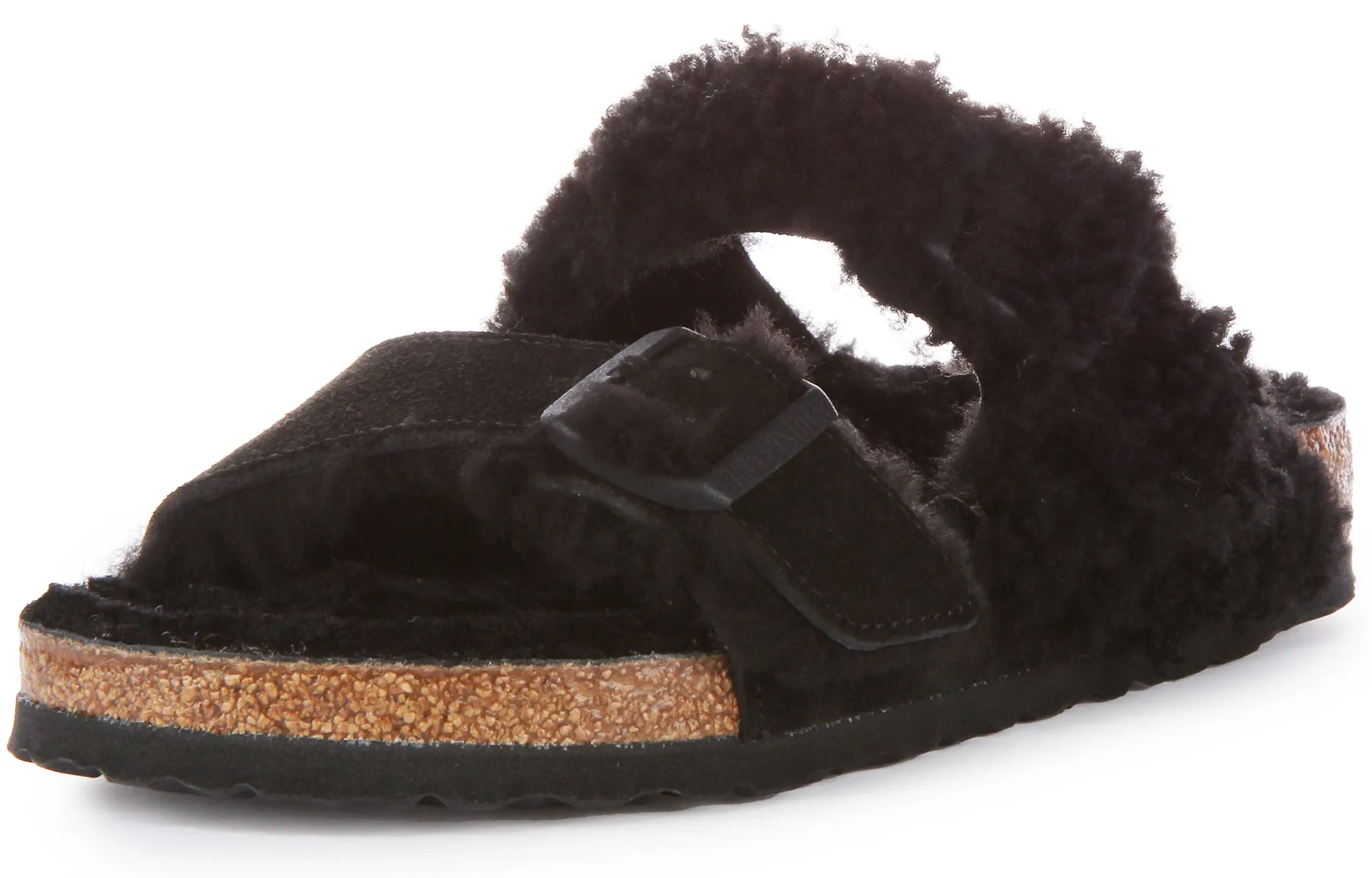Birkenstock Arizona Split Fur In Schwarz | Regular Fit Schuhe Birkenstock