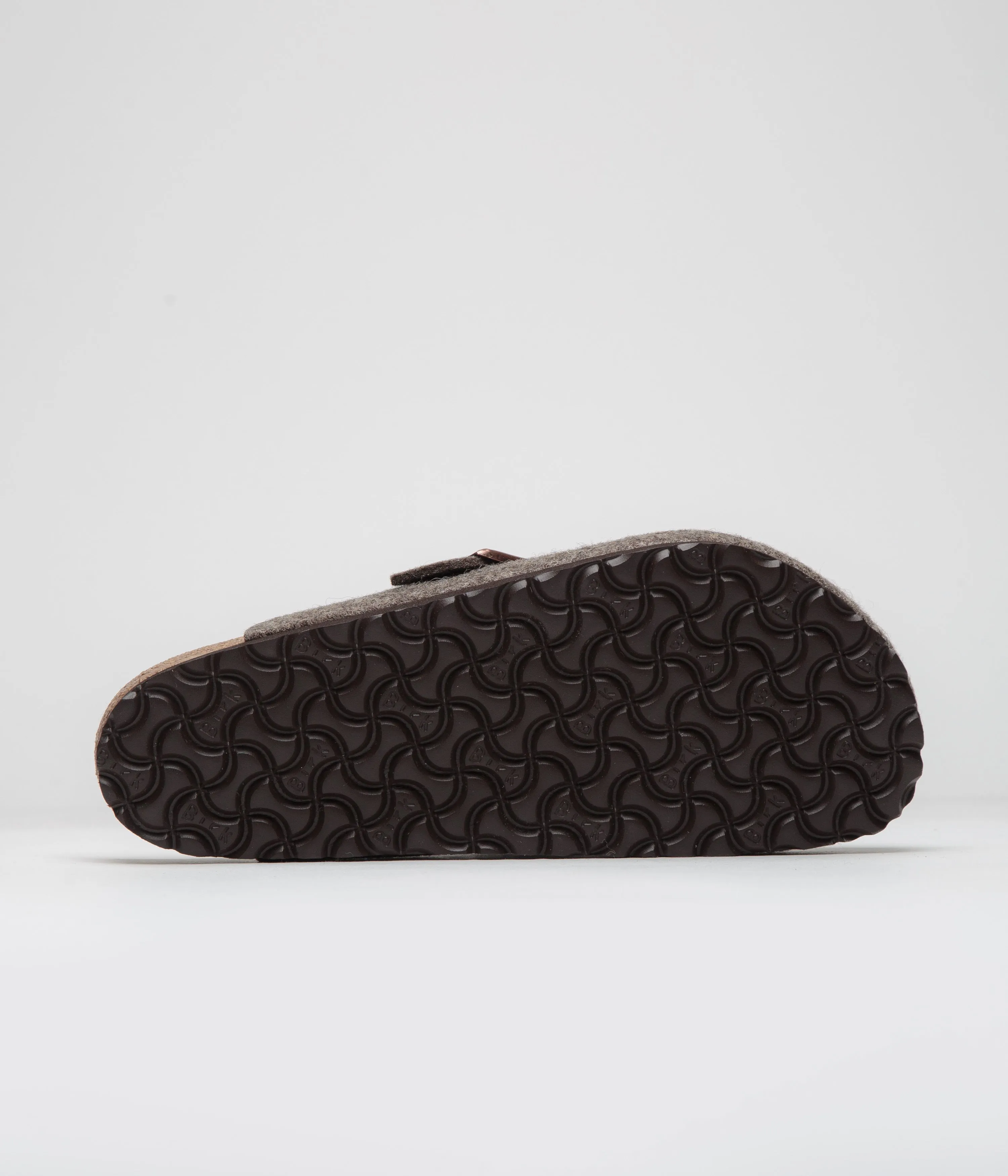Birkenstock Boston Woll-Sandalen - Kakaofarbene Birkenstock-Schuhe