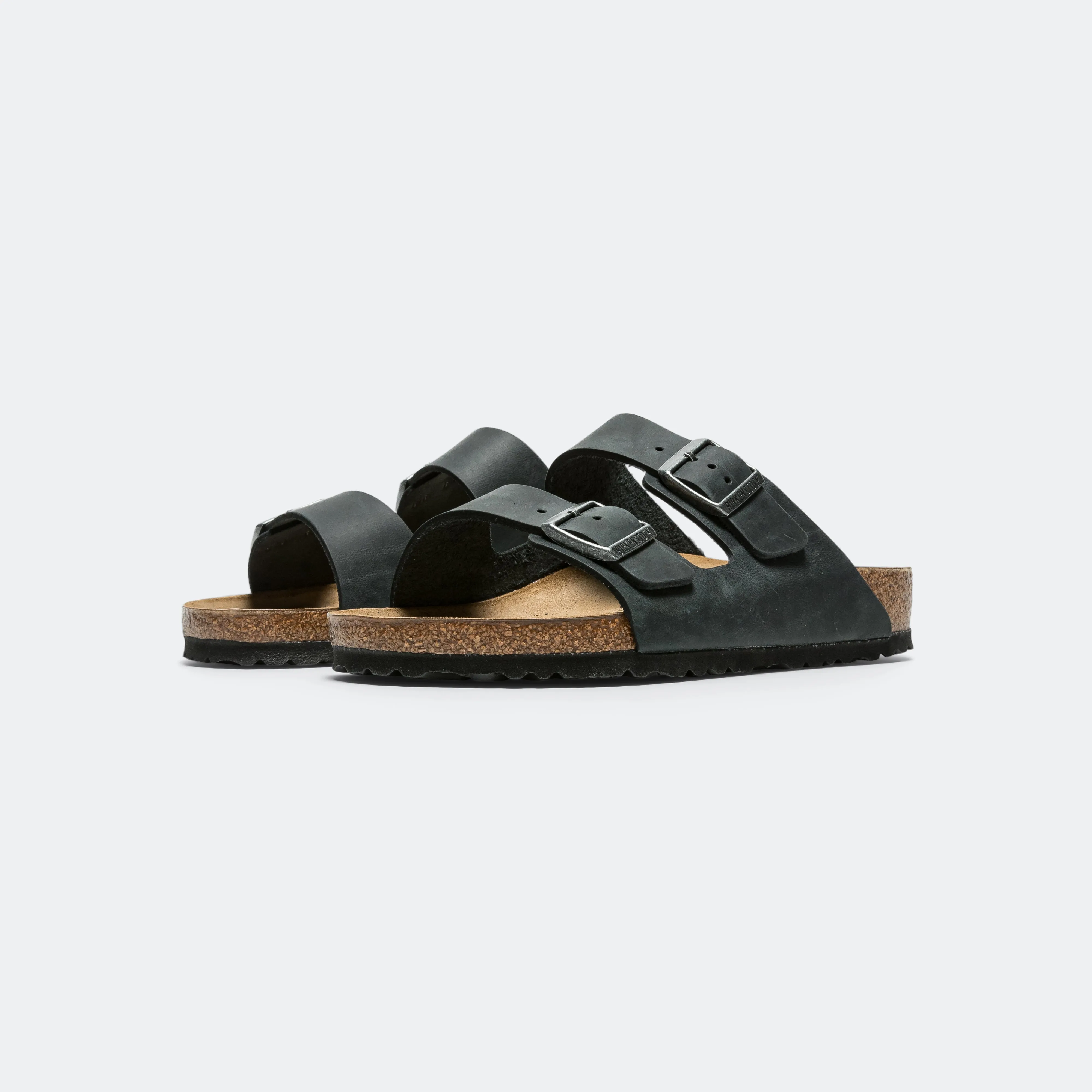Birkenstock Sandalen Arizona - Schwarz Geöltes Leder