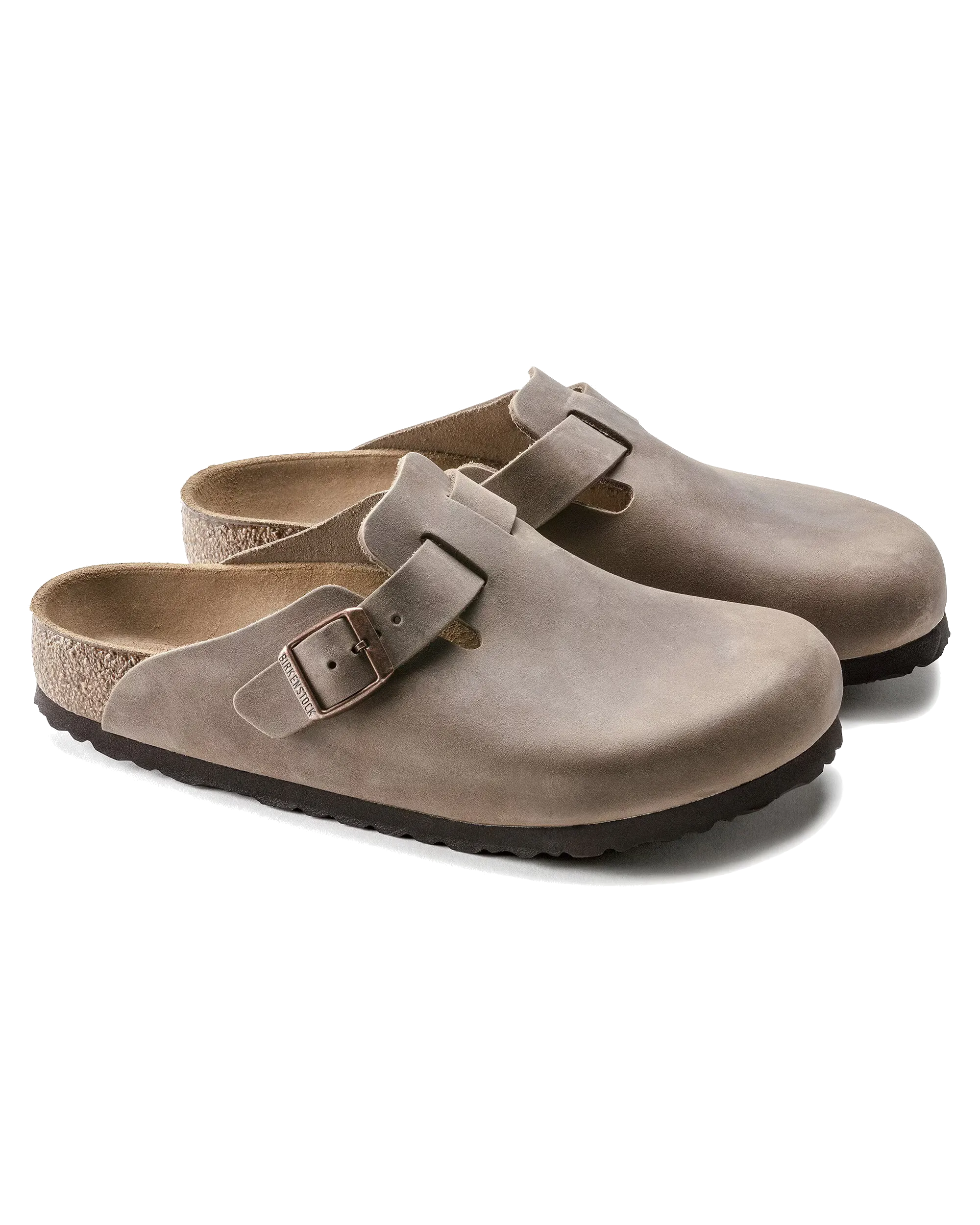Birkenstock Sandalen Boston in geöltem Leder, Tabakbraun