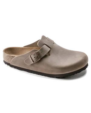 Birkenstock Sandalen Boston in geöltem Leder, Tabakbraun