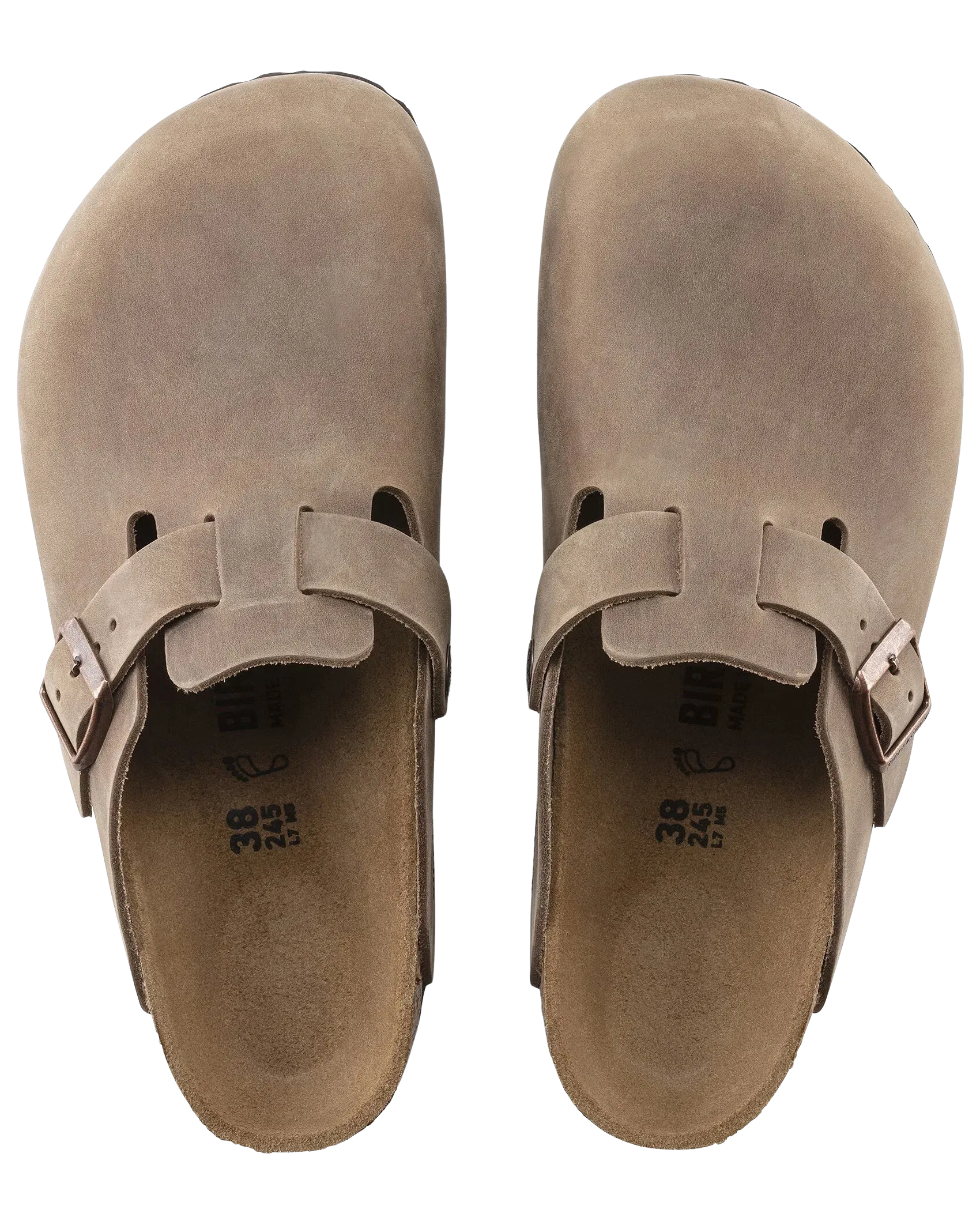 Birkenstock Sandalen Boston in geöltem Leder, Tabakbraun