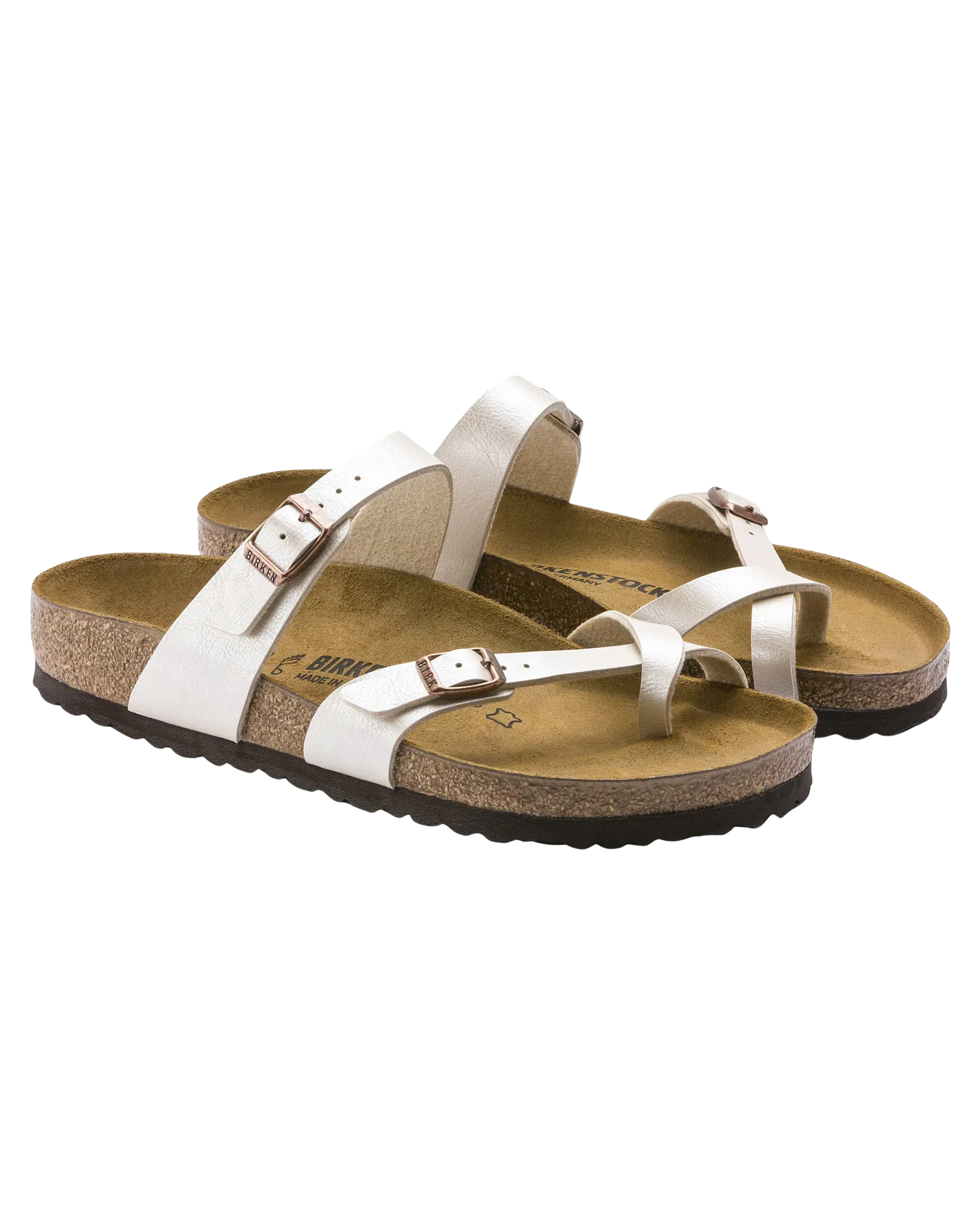 Birkenstock Sandalen Mayari in elegantem Perlmuttweiß