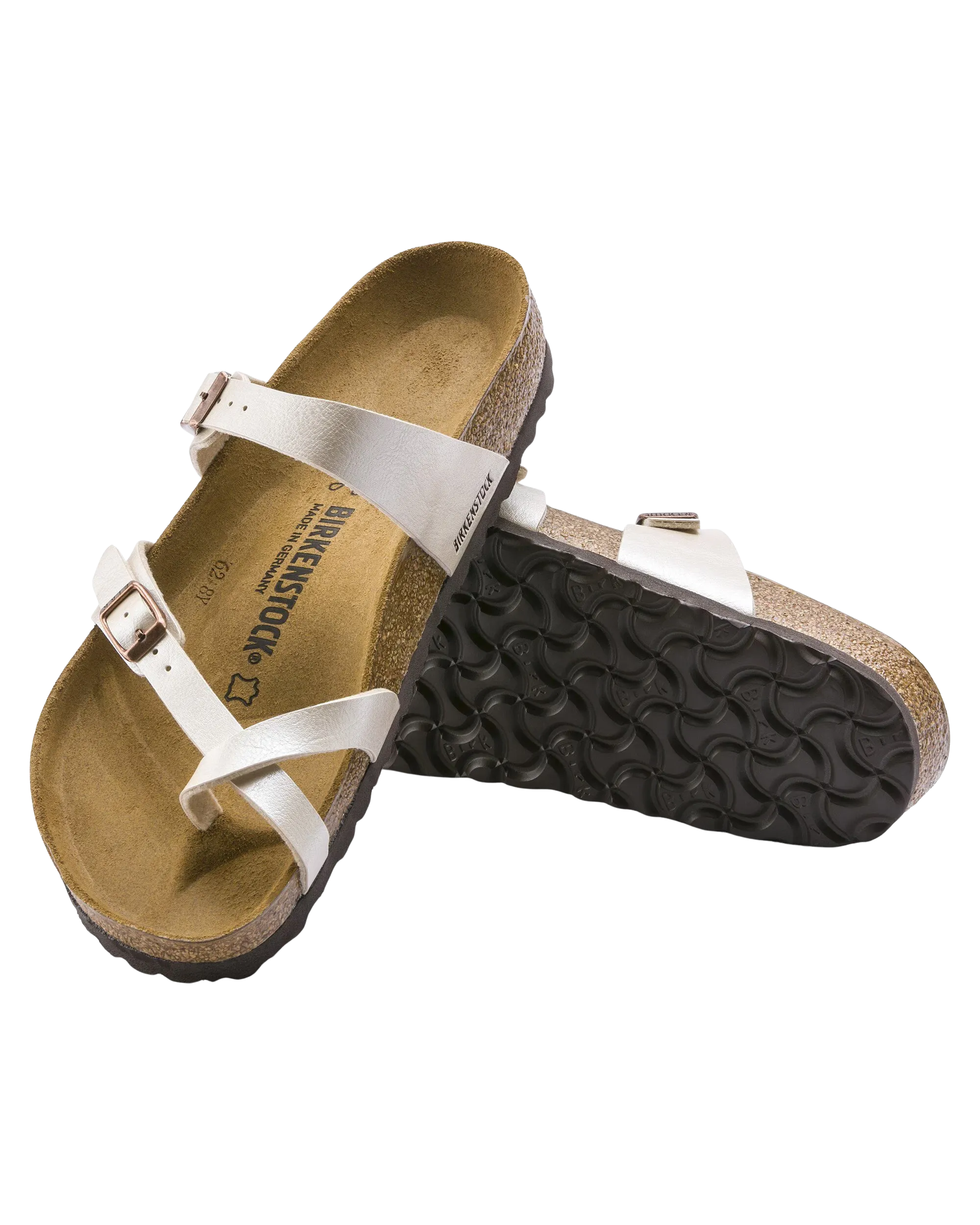 Birkenstock Sandalen Mayari in elegantem Perlmuttweiß