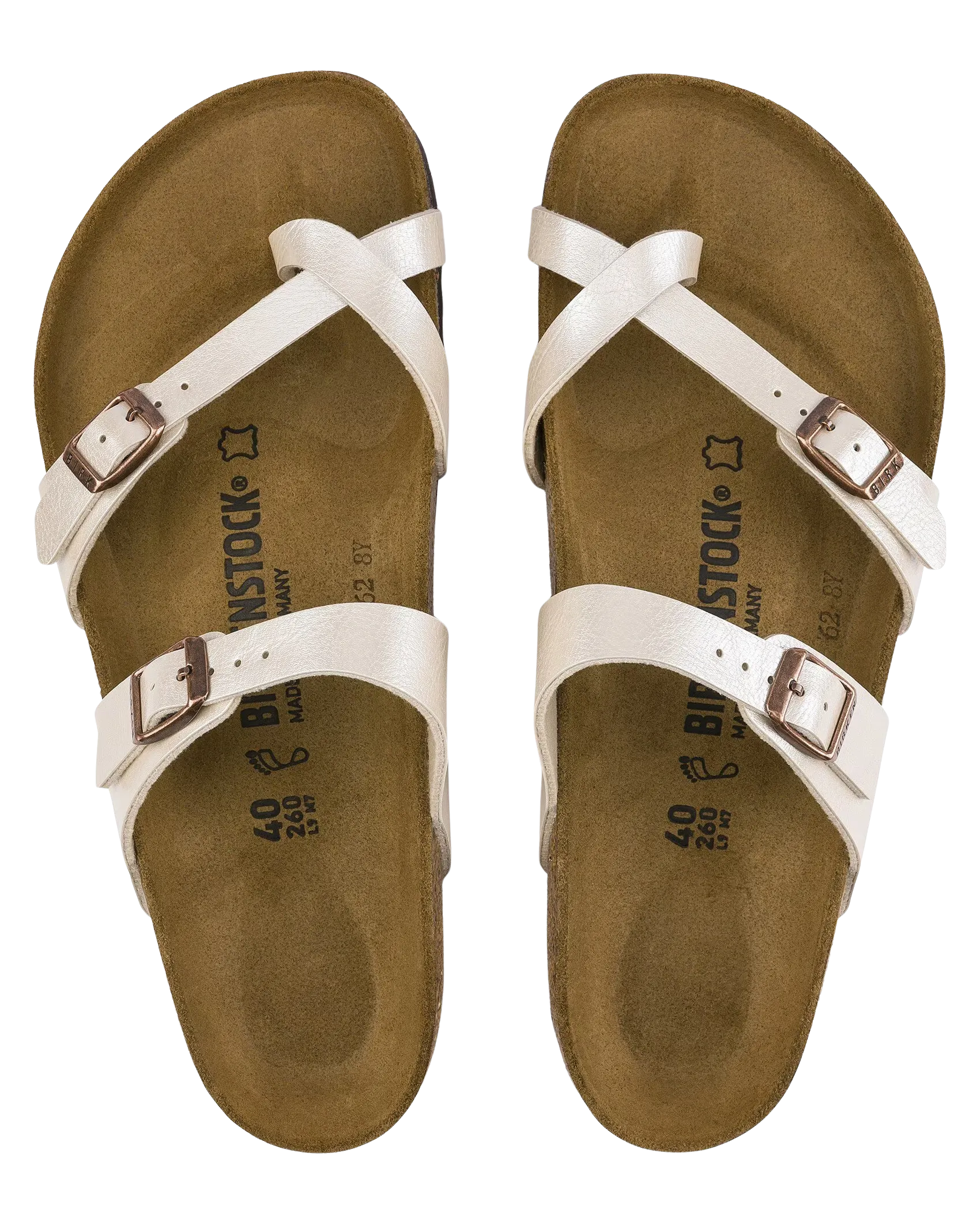 Birkenstock Sandalen Mayari in elegantem Perlmuttweiß