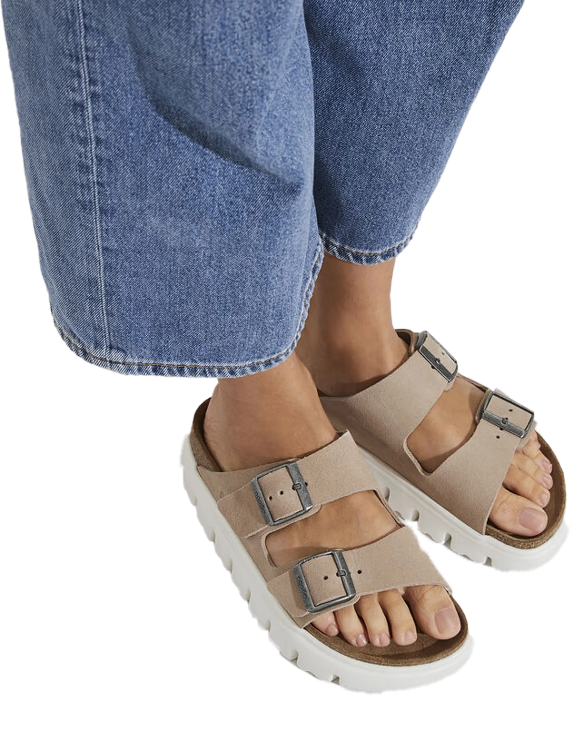 Birkenstock Sandalen Papillio Arizona Plateau-Sandalen in Warmes Sand