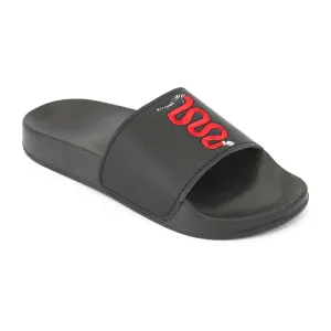 Schlupfschuhe mit Schwarz-Schlange-Stickerei