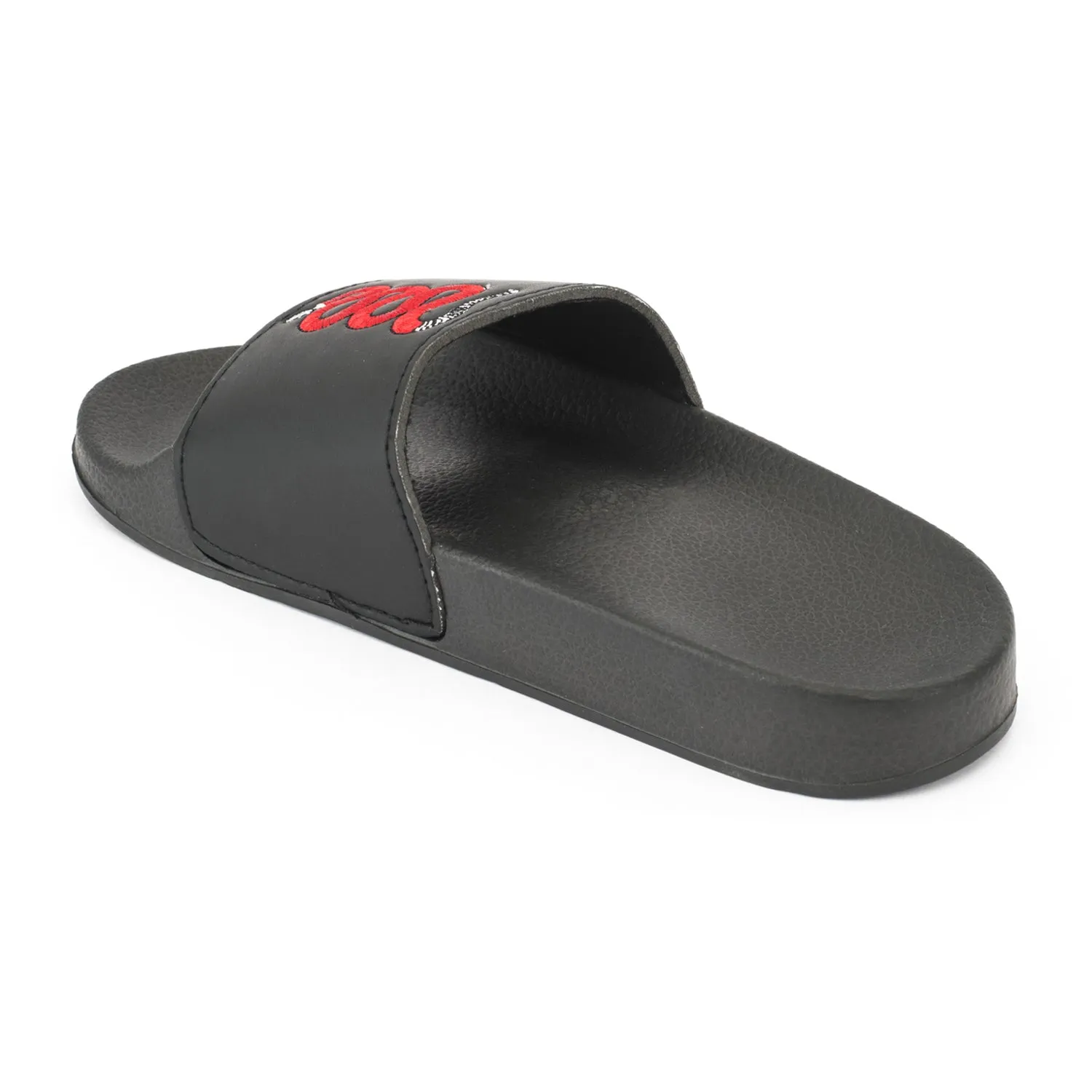 Schlupfschuhe mit Schwarz-Schlange-Stickerei