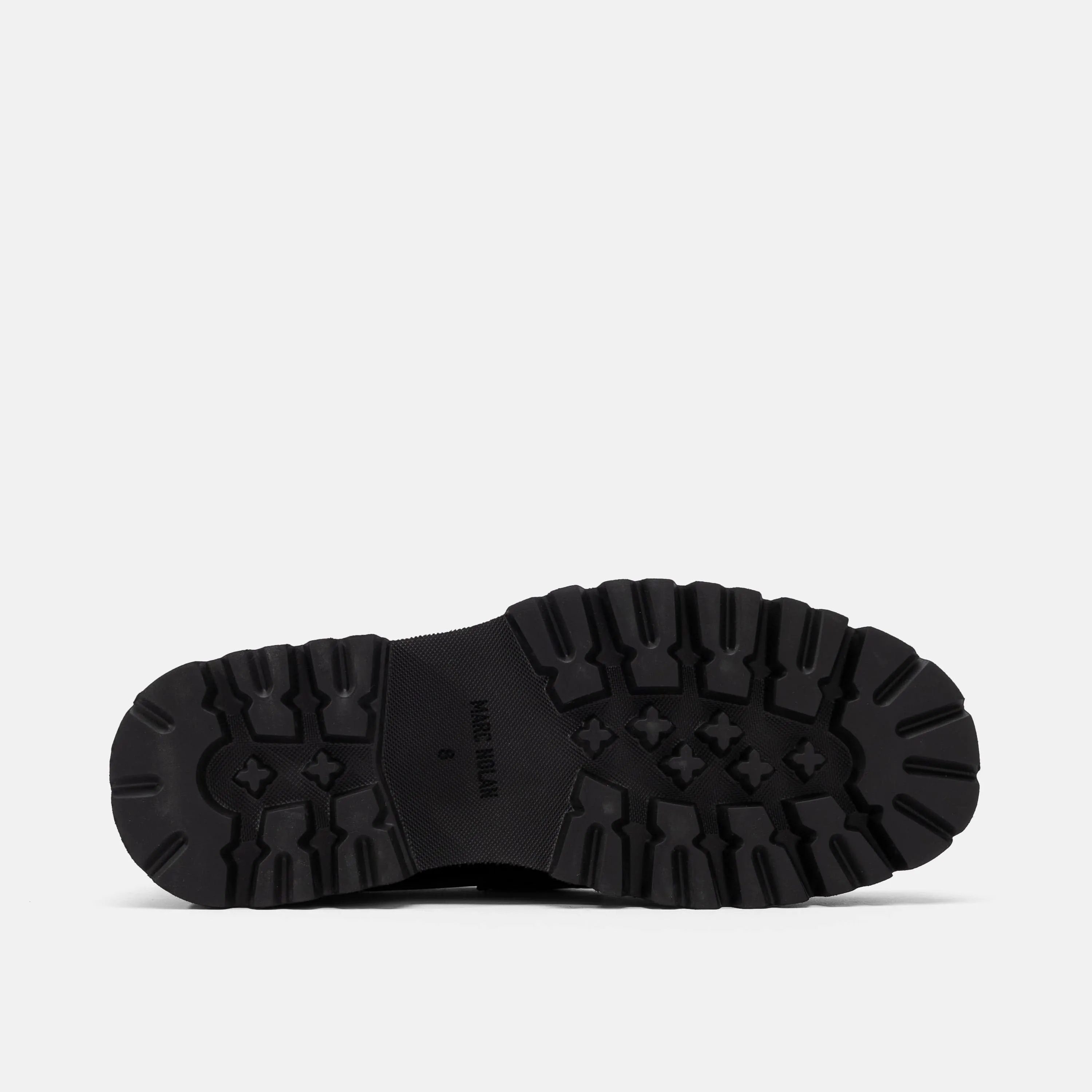 Blake Schwarz/Weiß Lackleder Lug Bit Loafers