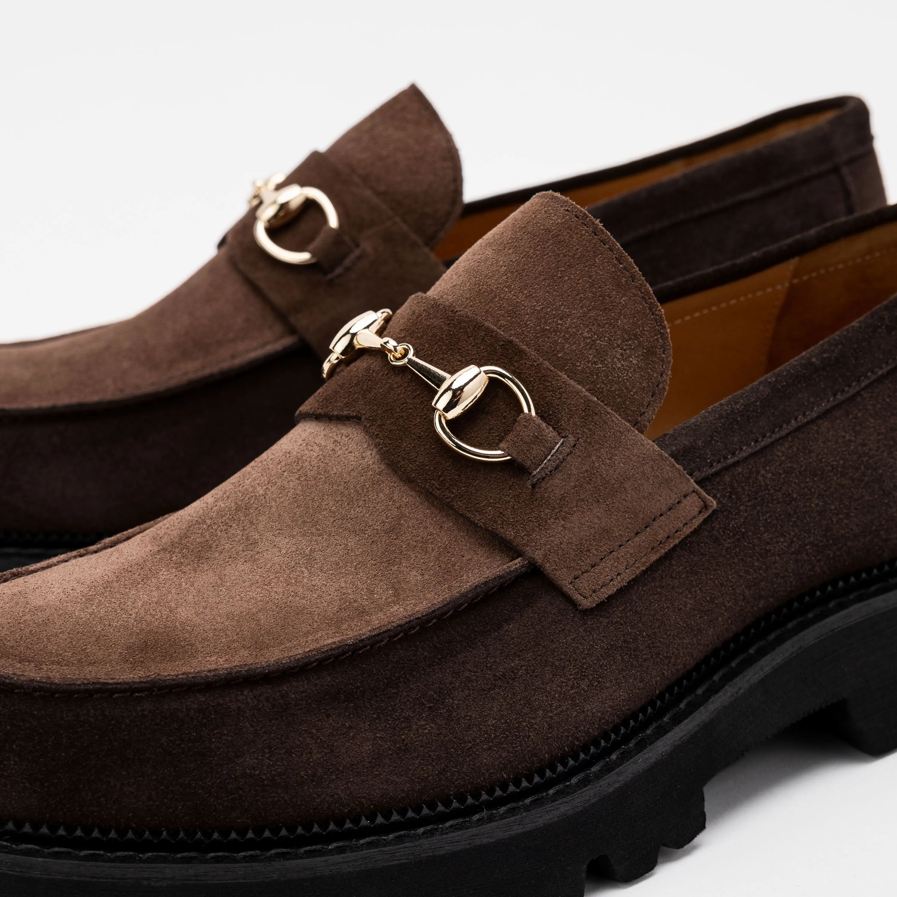 Blake Triple Braun Wildleder Stegloafers
