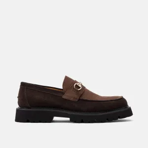 Blake Triple Braun Wildleder Stegloafers