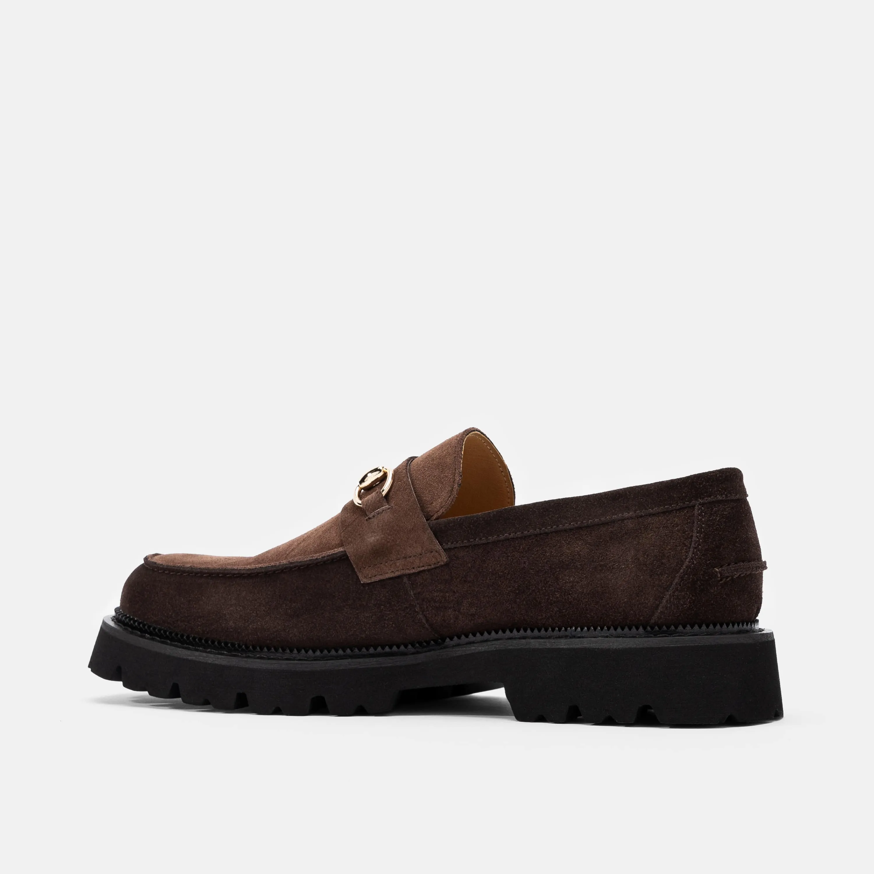 Blake Triple Braun Wildleder Stegloafers