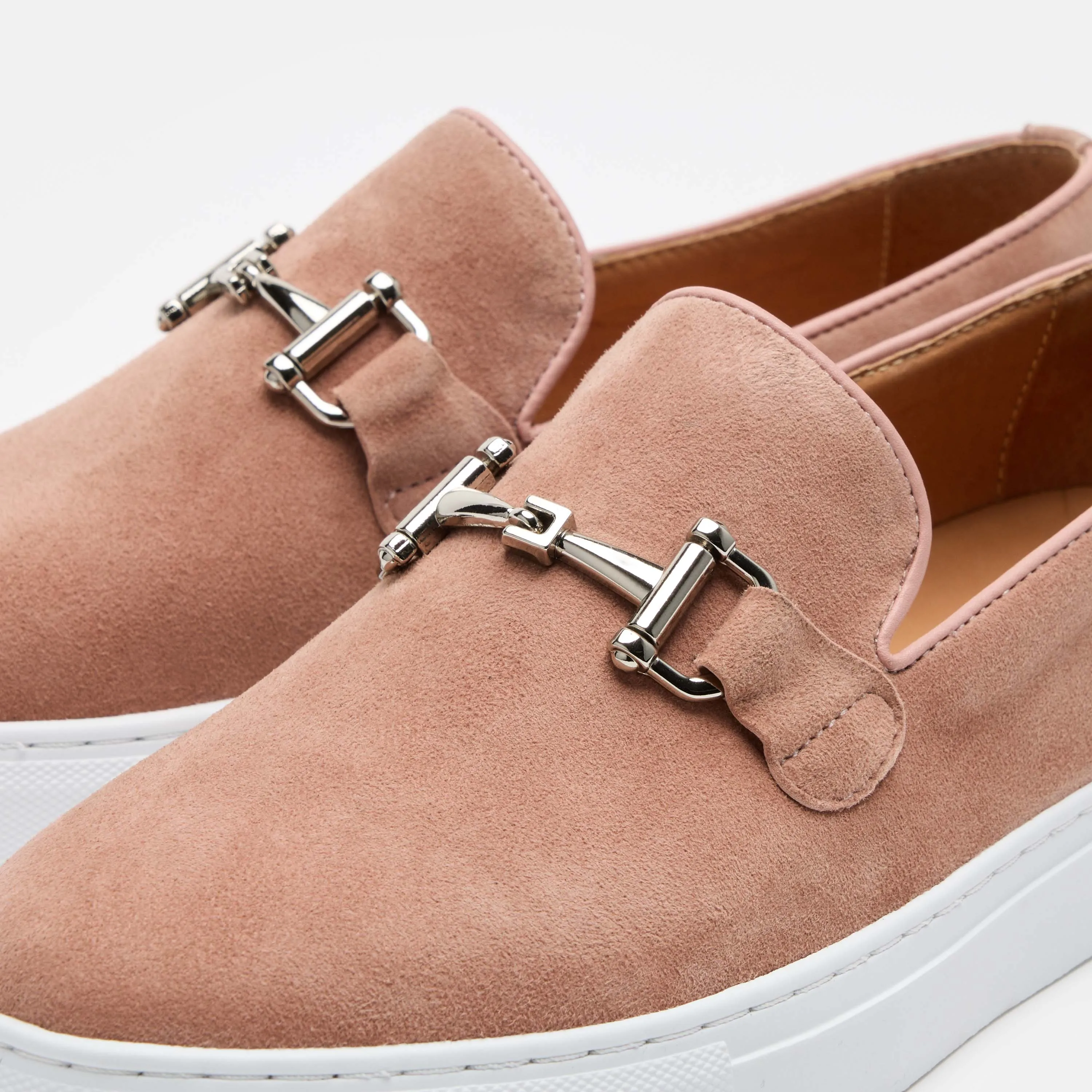 Boardwalk Lachs Wildleder Pferdegebiss-Sneaker
