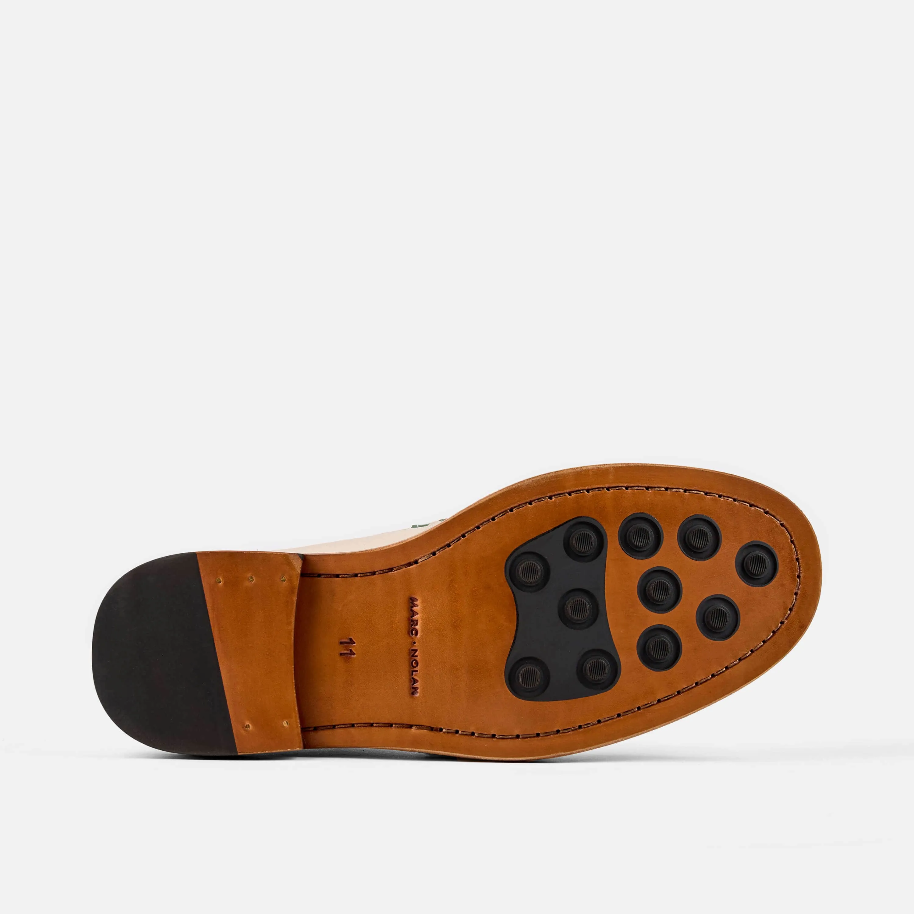 Boardwalk White Sands Leder-Hufeisen-Loafer